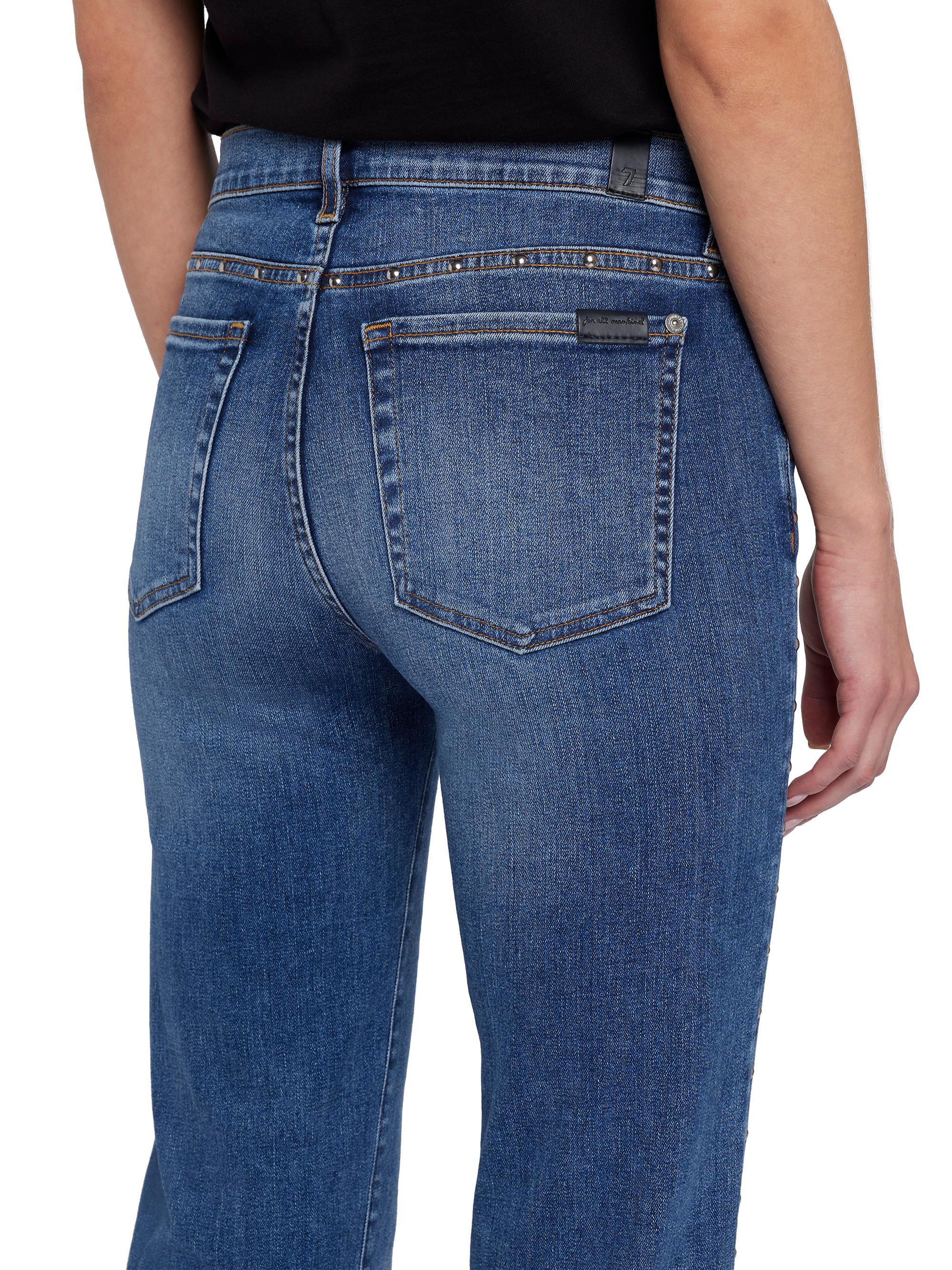 7 For All Mankind Dojo High-Rise Stretch Wide Jeans | Saks Fifth Avenue