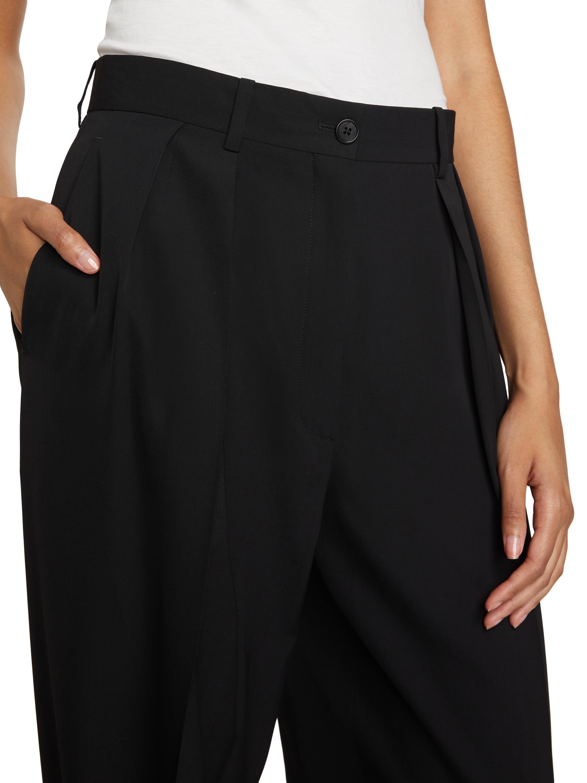 The Row Igor Wool-Blend Straight-Leg Pants | Saks Fifth Avenue