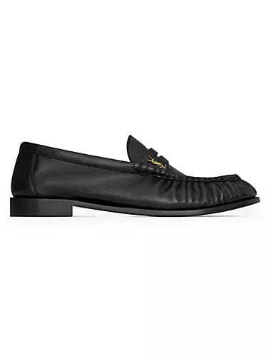 Le Loafer Penny Slippers In Shiny Creased Leather