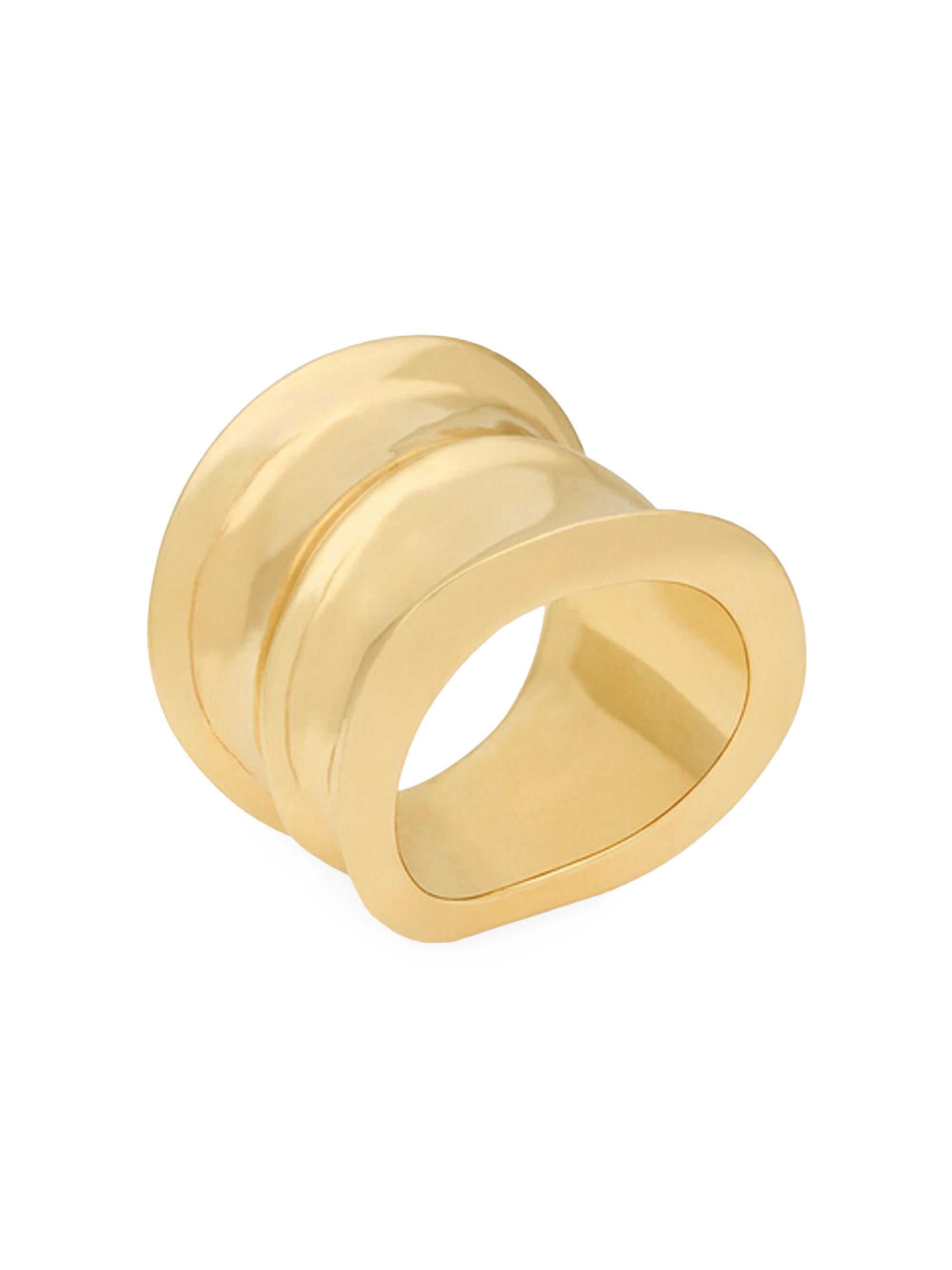 Saint Laurent Women's Organic Ring In Metal - Gold