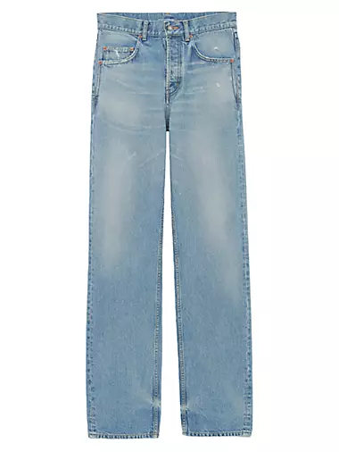 Long Baggy Jeans In Charlotte Blue Denim