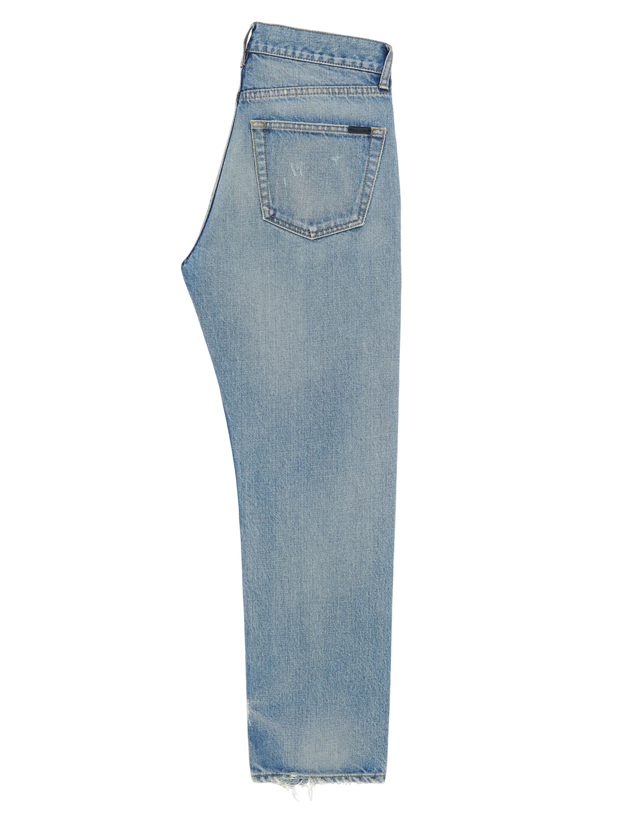 Saint Laurent Mick Jeans in Charlotte Blue Denim | Saks Fifth Avenue