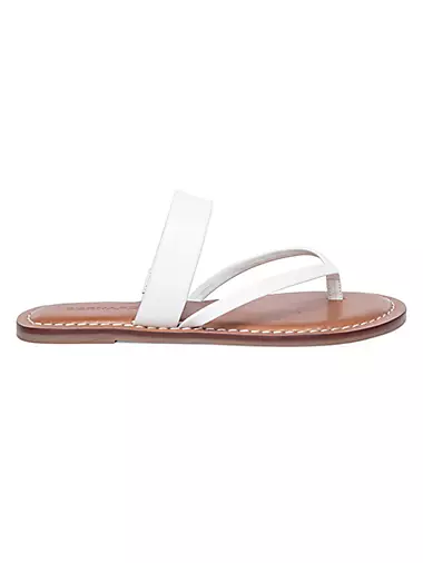 Leia Leather Thong Sandals