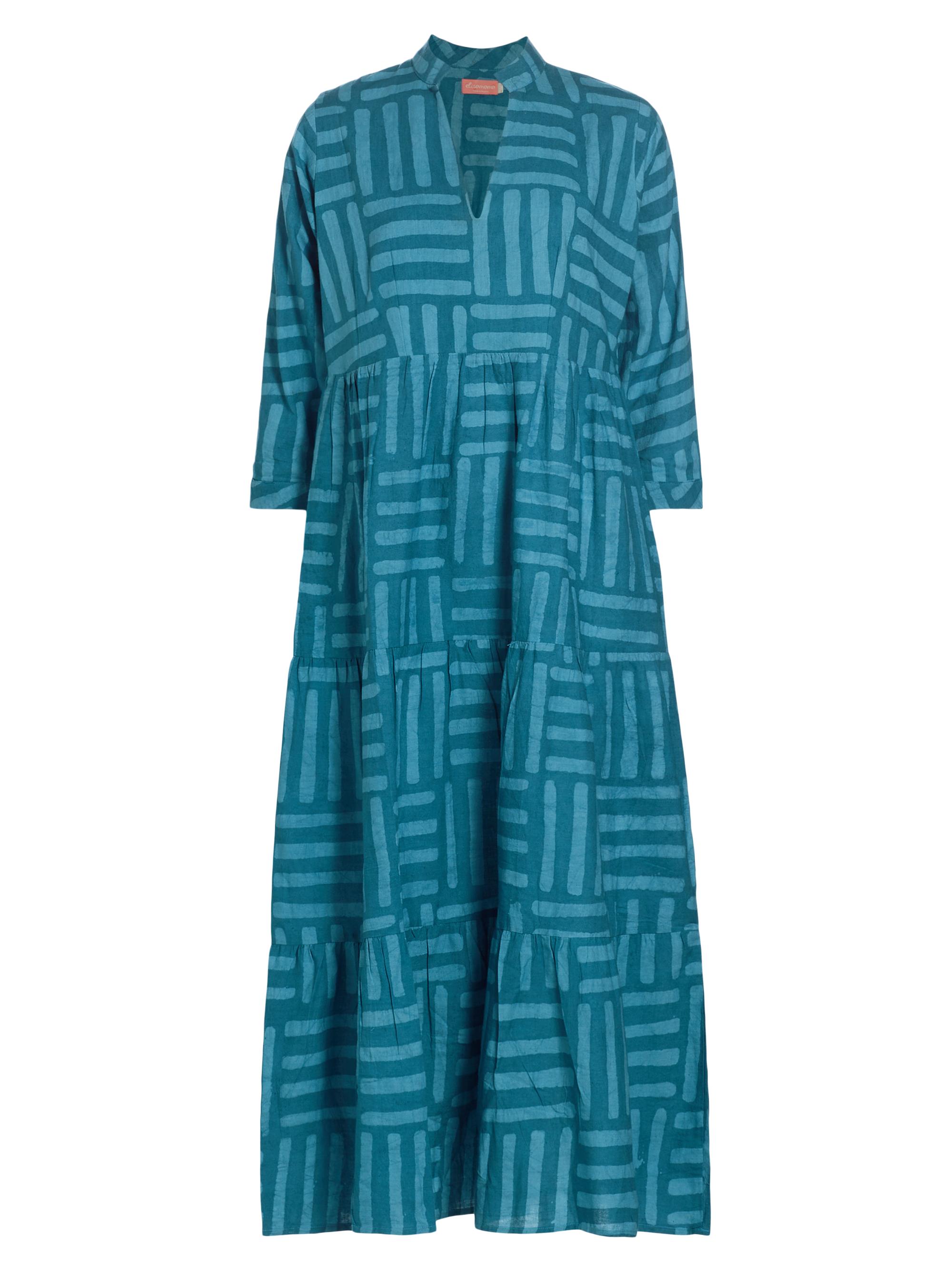 Elisamama Women's Bimpe Printed Tiered Maxi Dress - Turquoise