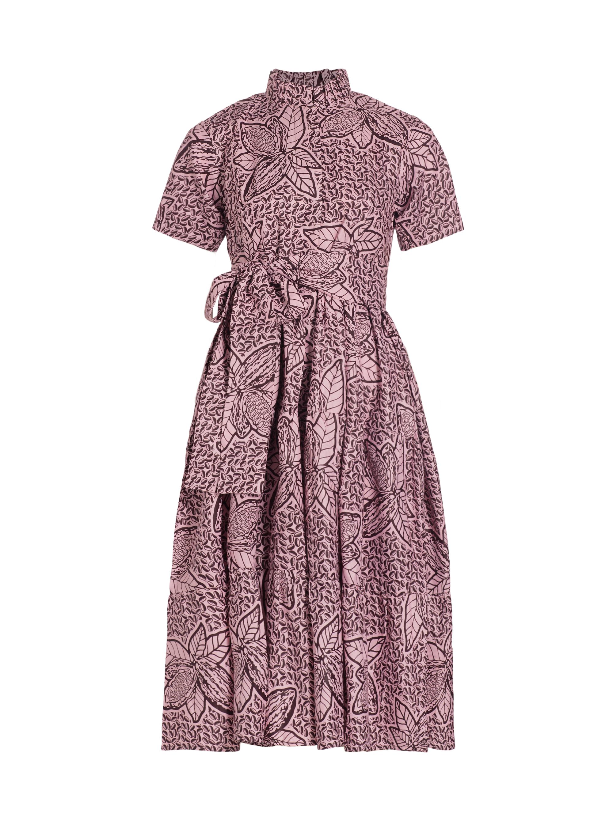 Elisamama Women's Olori Cotton Seed Midi-Dress - Dusty Pink