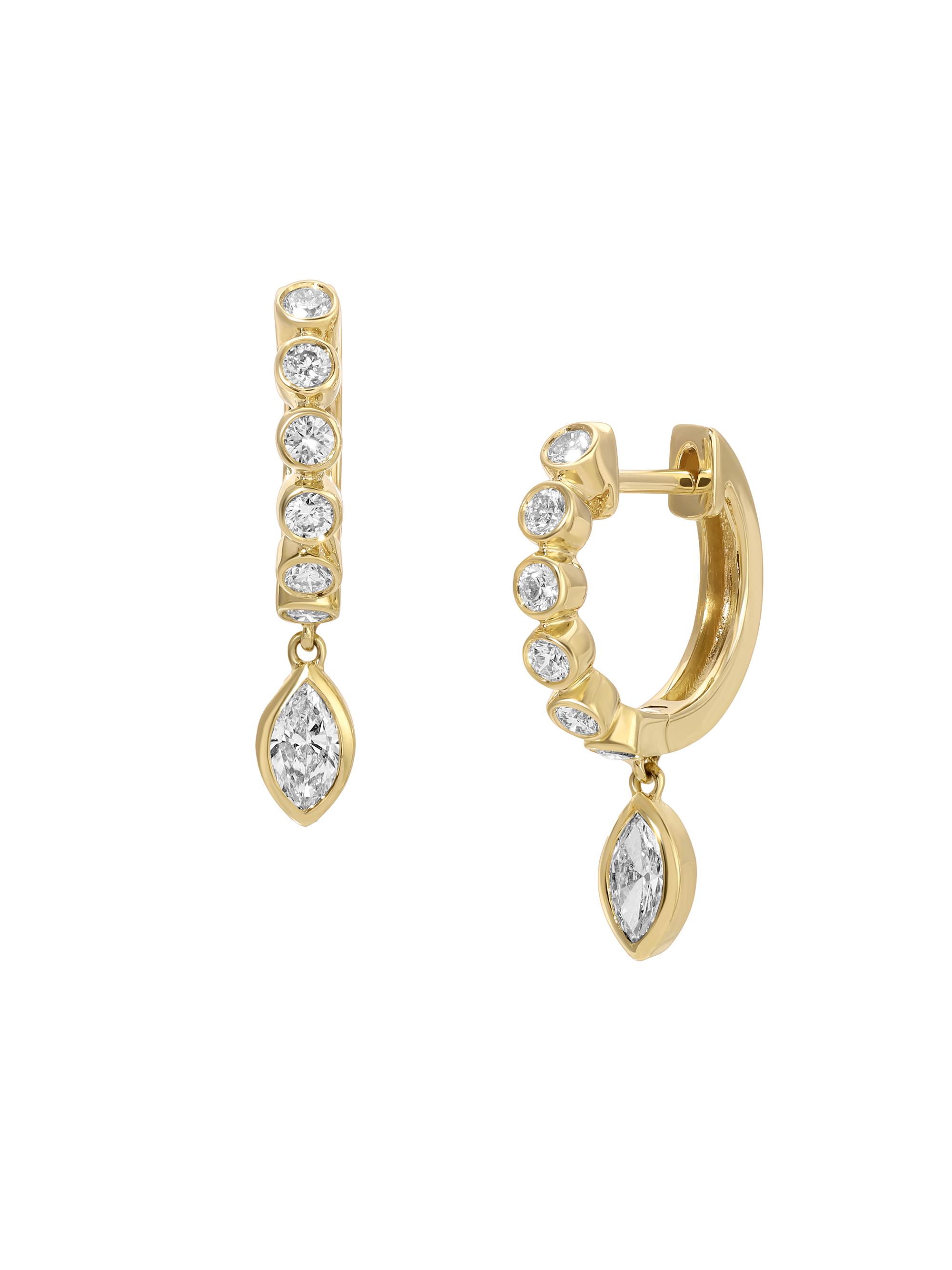 Anita Ko Women's Melrose 18K Yellow Gold & 0.71 TCW Diamond Huggie Earrings - Yellow Gold