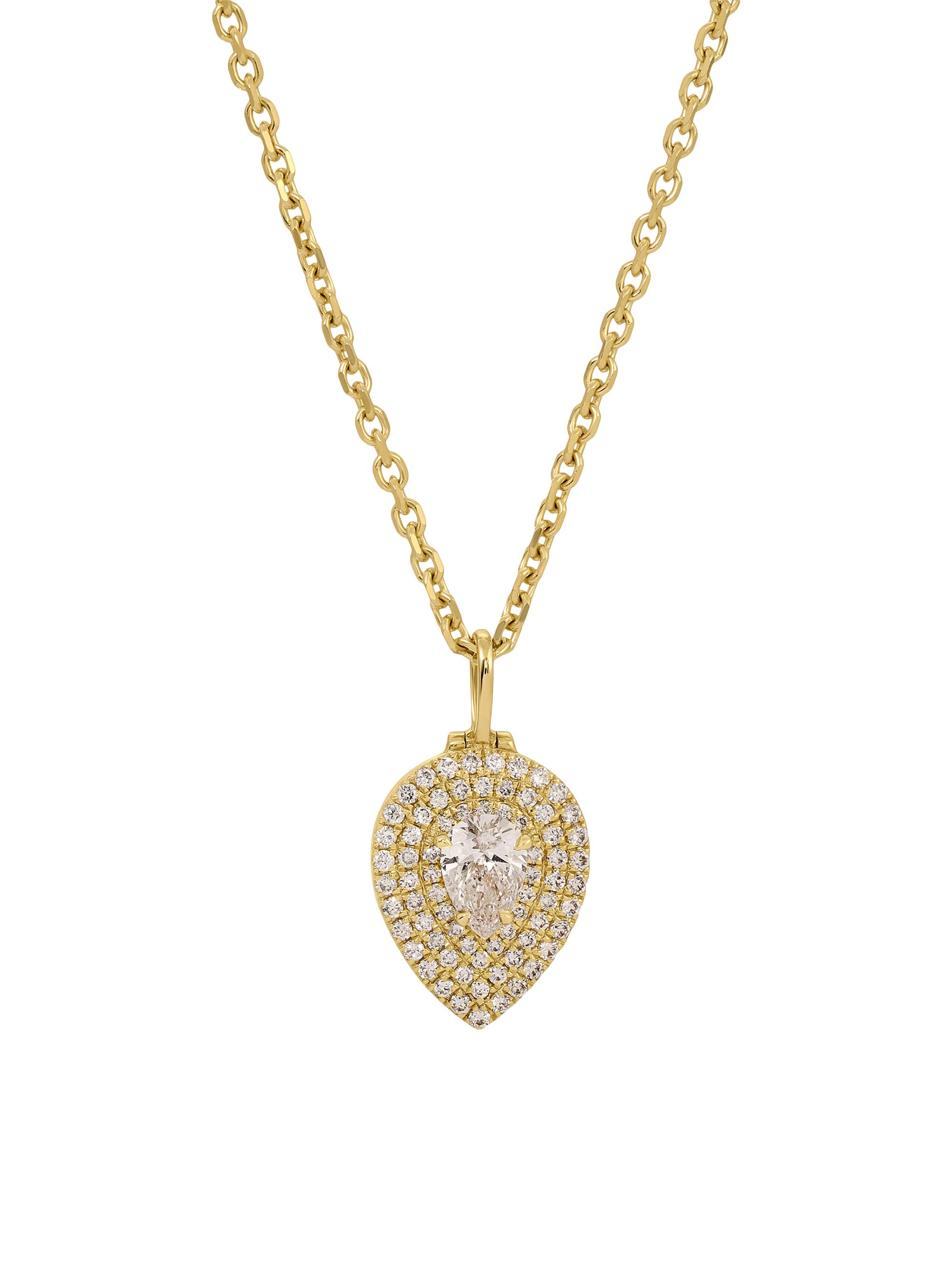 Anita Ko Women's Loulou 18K Yellow Gold & 0.84 TCW Diamond Locket Necklace - Yellow Gold