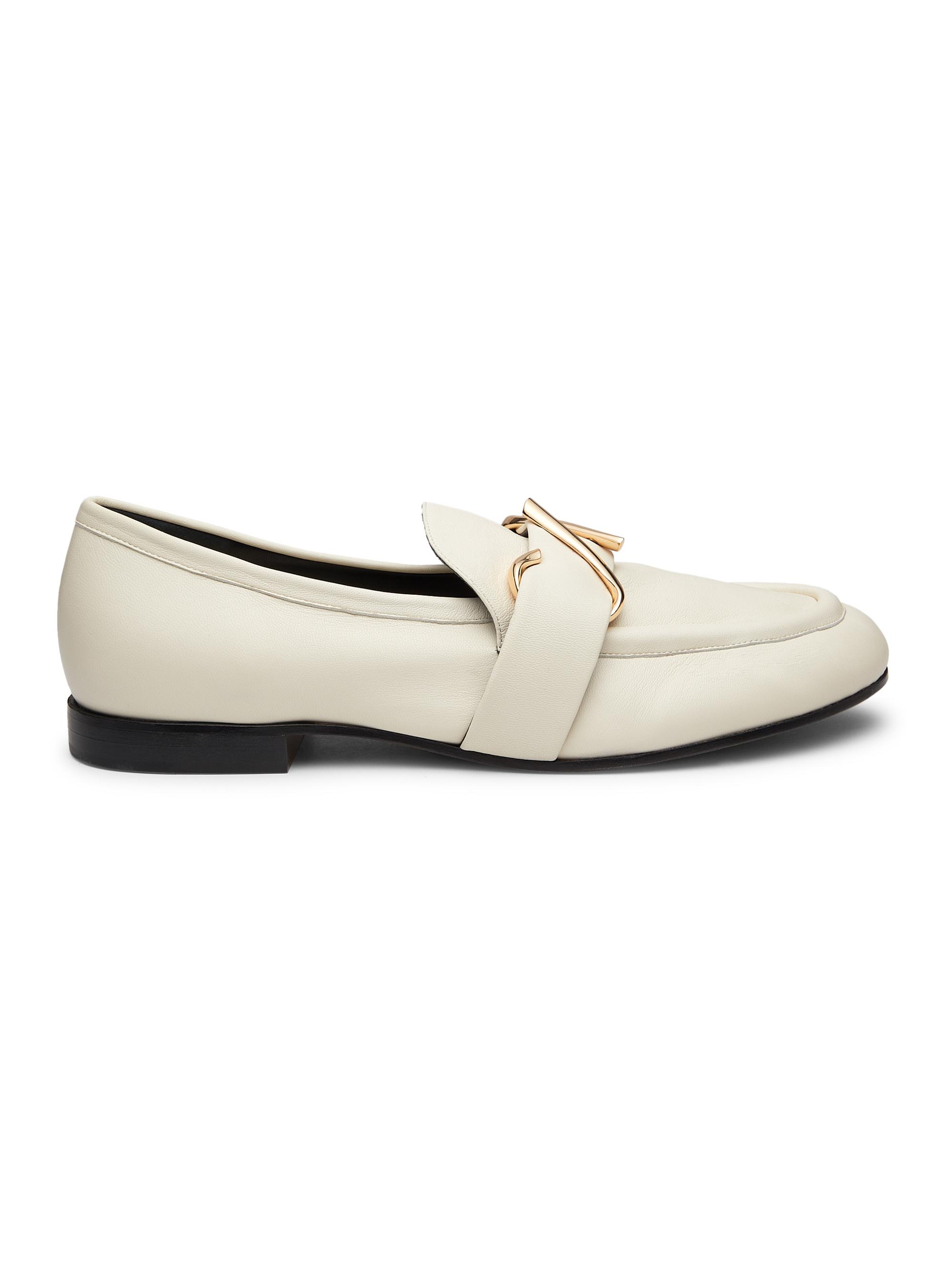 Proenza Schouler Women's Monogram Leather Loafers - White