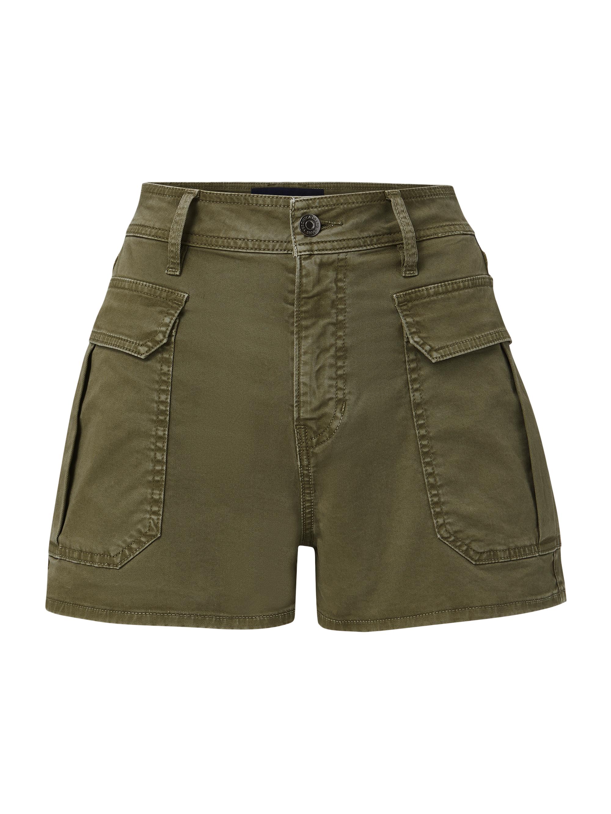 Veronica Beard Women's Mallory Cotton Twill Utility Shorts - Army