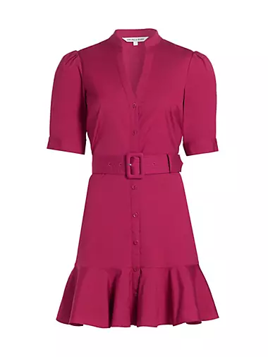 Molly Cotton-Blend Belted Minidress