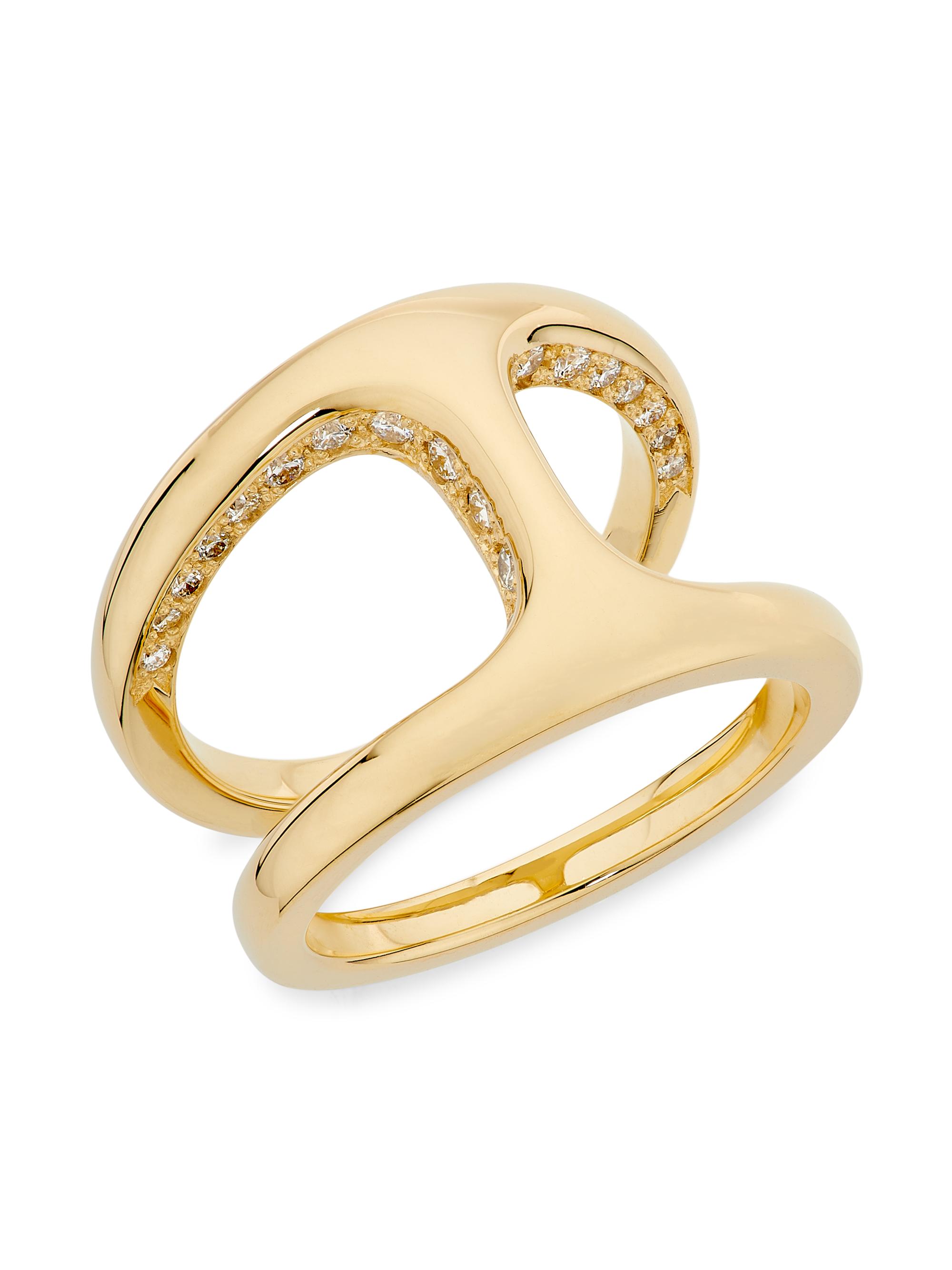 Hoorsenbuhs Women's Phantom 18K Yellow Gold & 0.4 TCW Diamond Ring - Yellow Gold