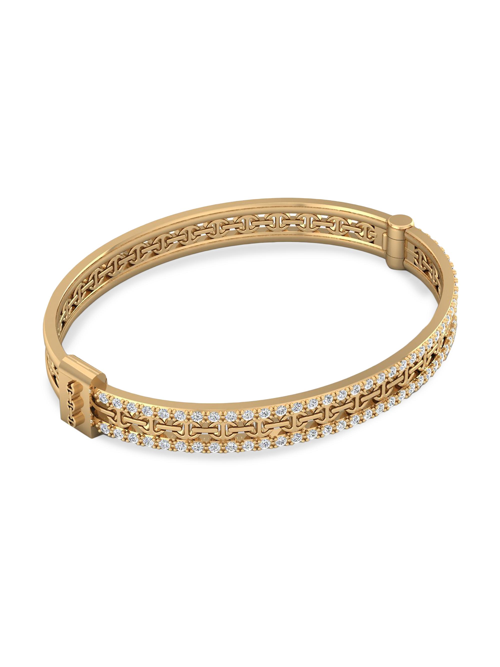 Hoorsenbuhs Women's Chassis 18K Yellow Gold & 1.05 TCW Diamond Bracelet - Yellow Gold