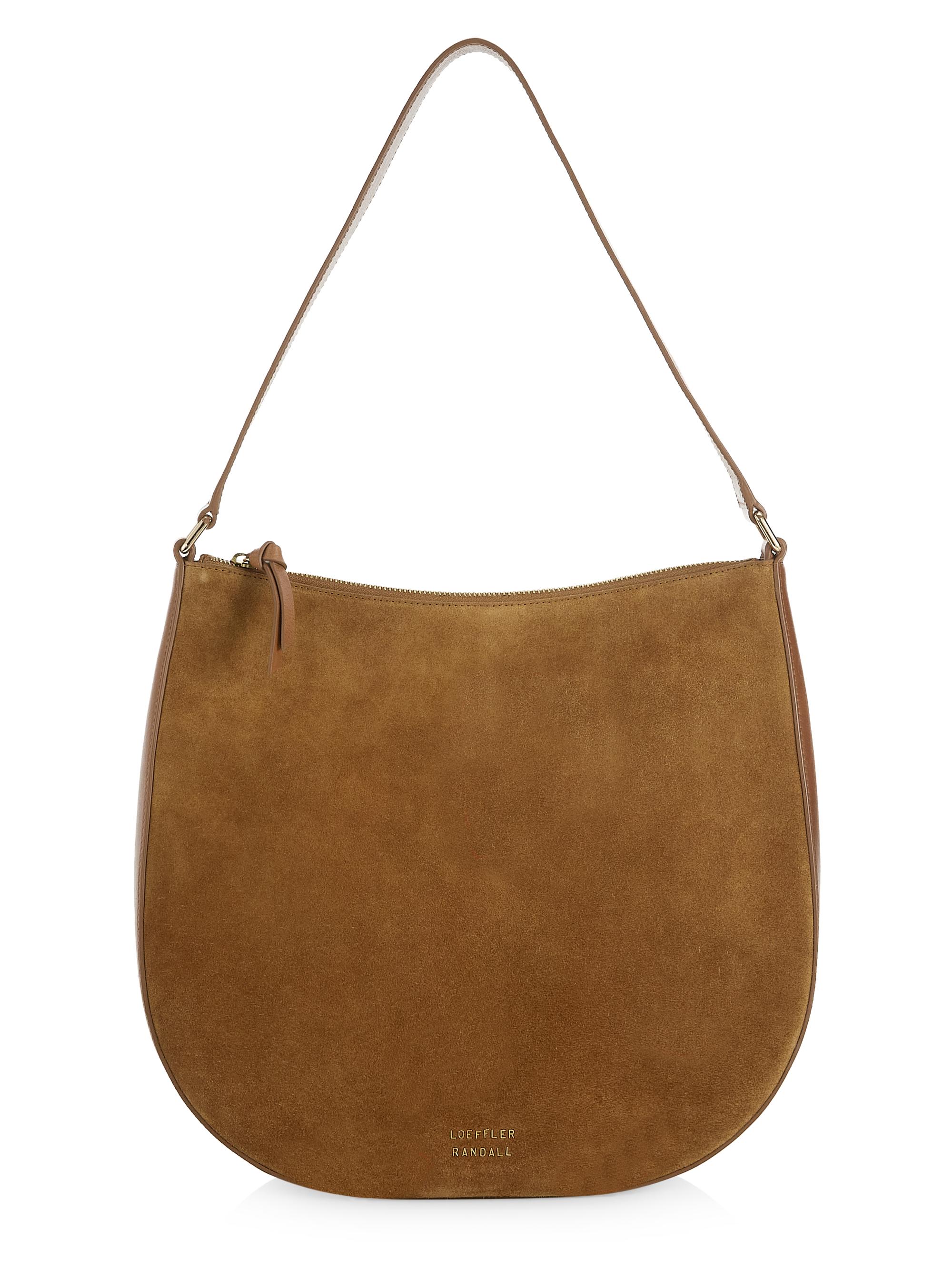 Loeffler Randall Women's Bowen Suede Hobo Bag - Cacao