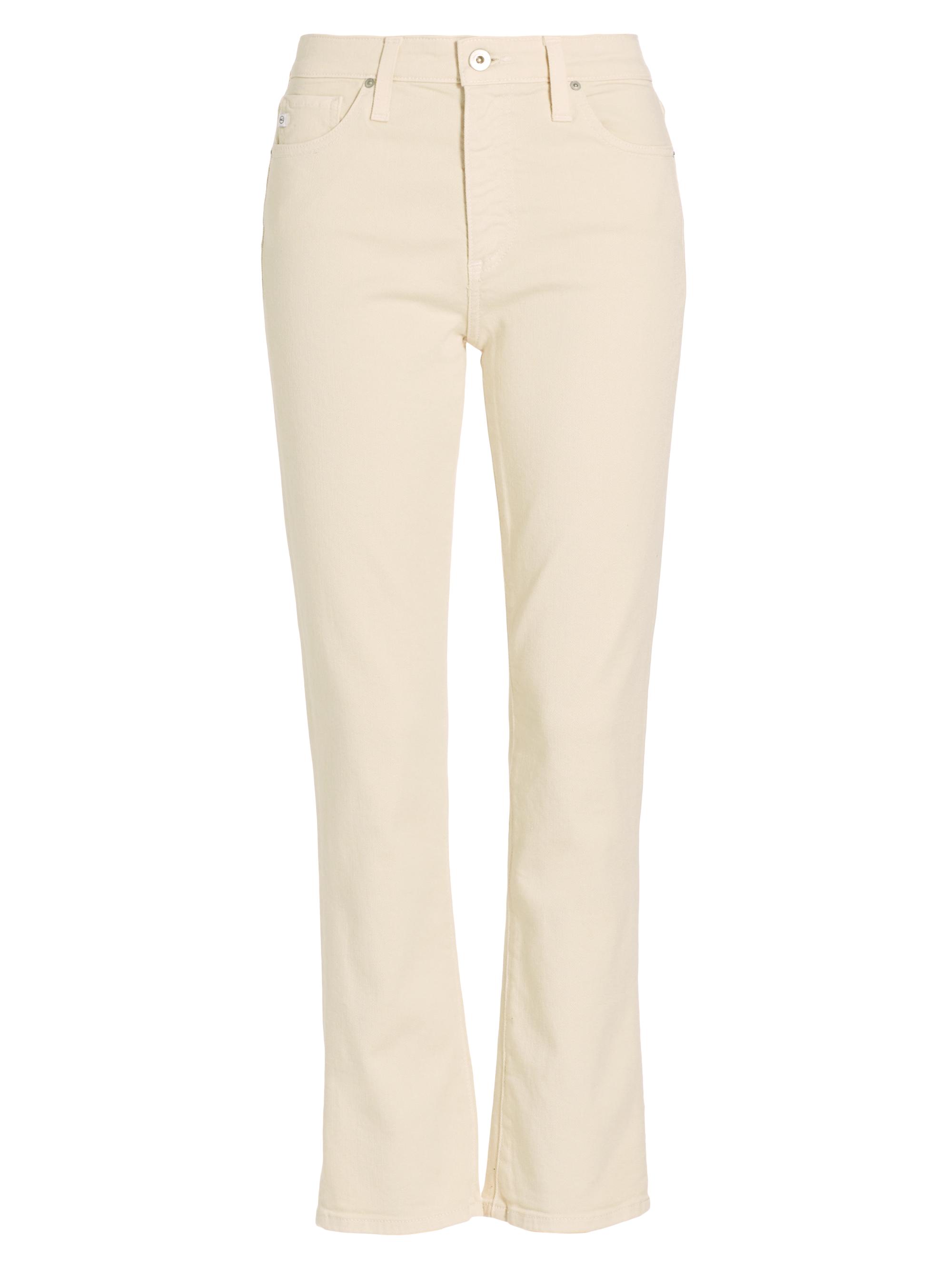 AG Jeans Women's High-Rise Straight-Leg Crop Jeans - Opal Stone