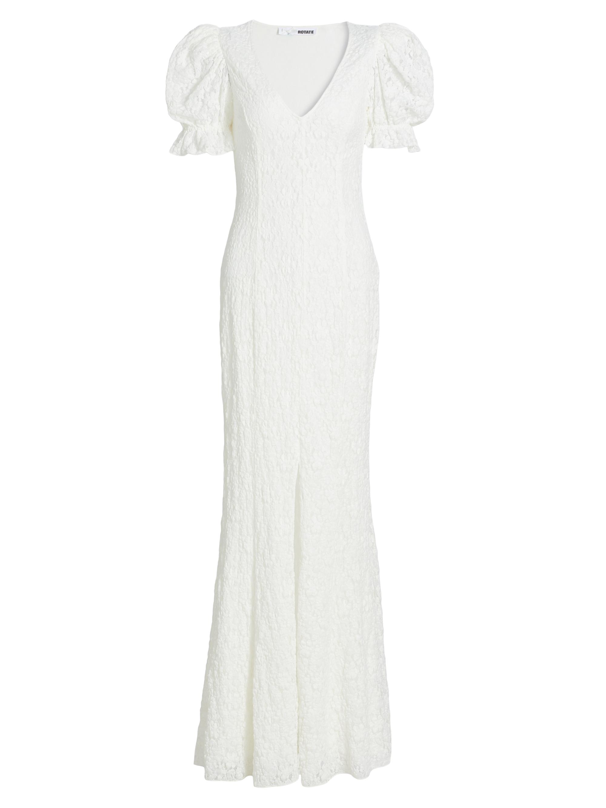 Rotate Birger Christensen Women's Wedding 5.0 Lace Puffy Maxi Dress - Egret