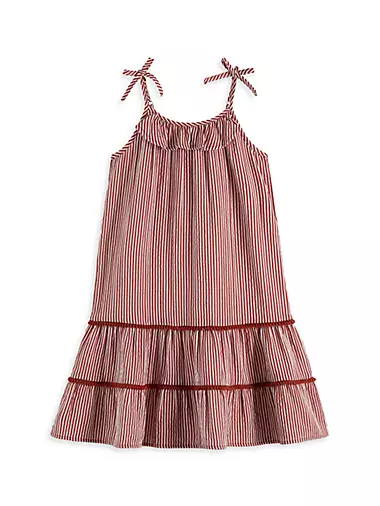 Little Girl's & Girl's Striped Cotton Dress