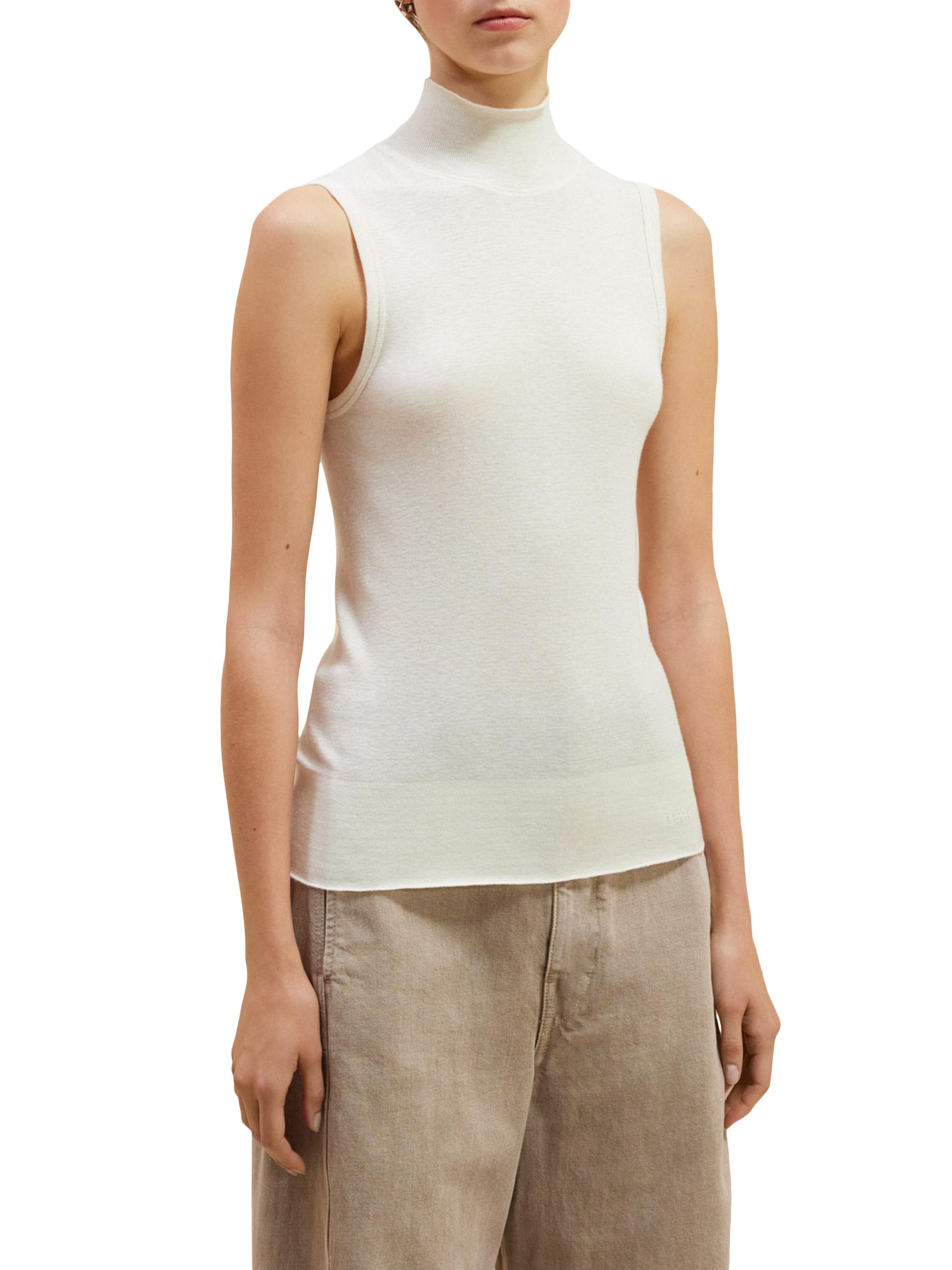 Lemaire Women's Seamless Cotton-Cashmere Sleeveless Top - Light Cream