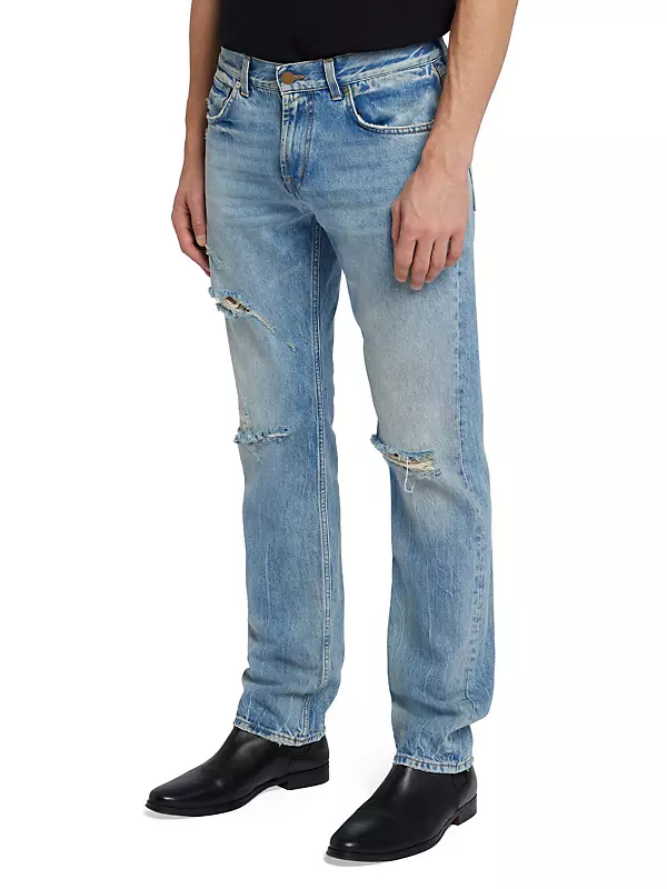The Straight Distressed Jeans