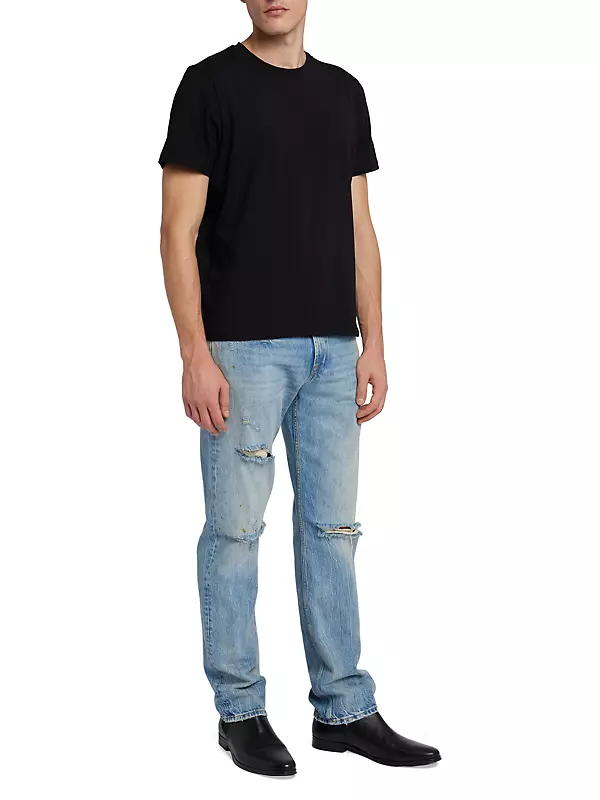 The Straight Distressed Jeans