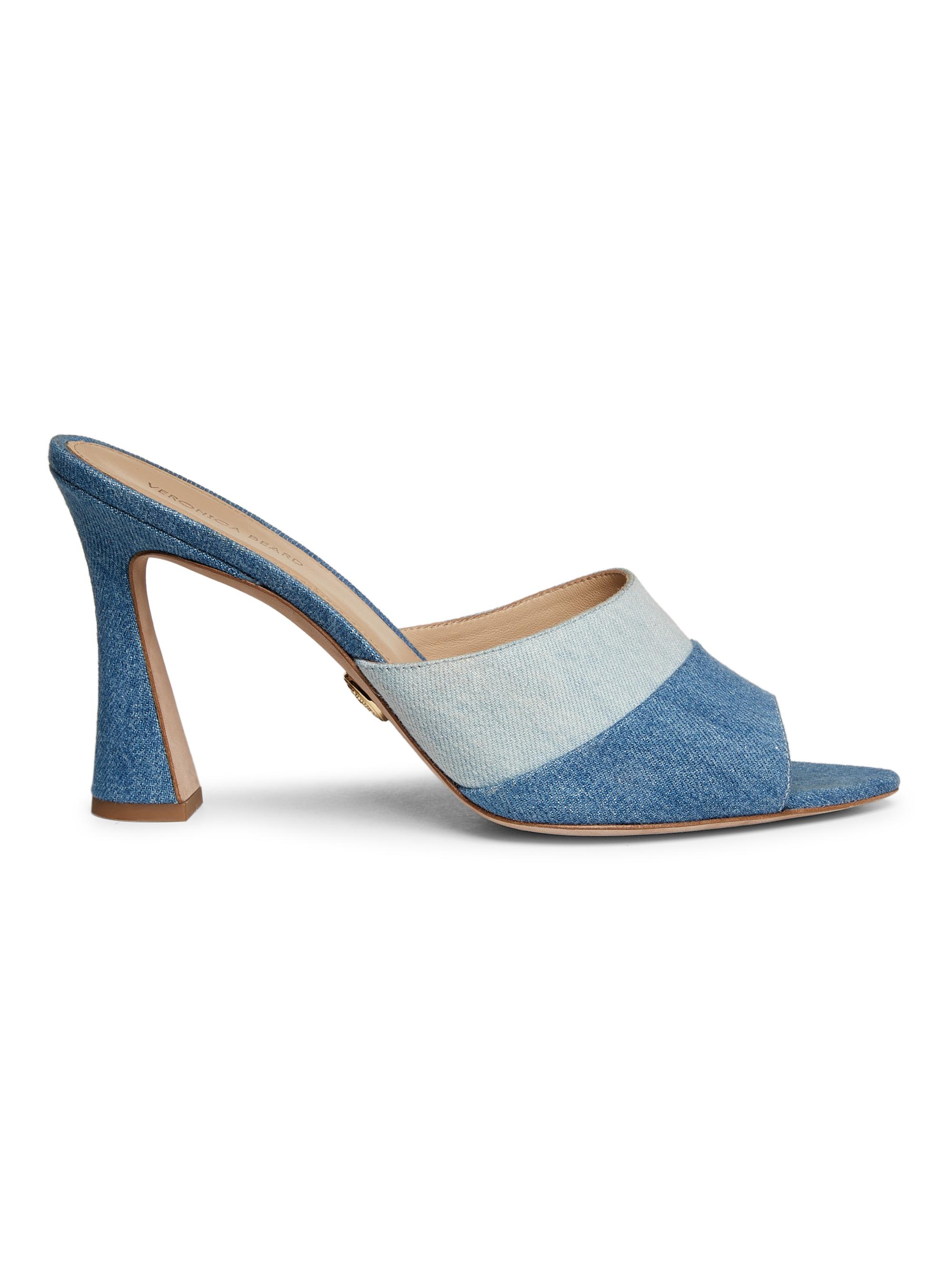 Veronica Beard Women's Thora 85MM Denim Mules - Blue