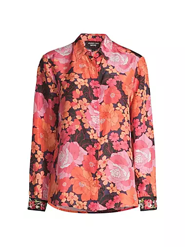 Becca Floral Silk Shirt
