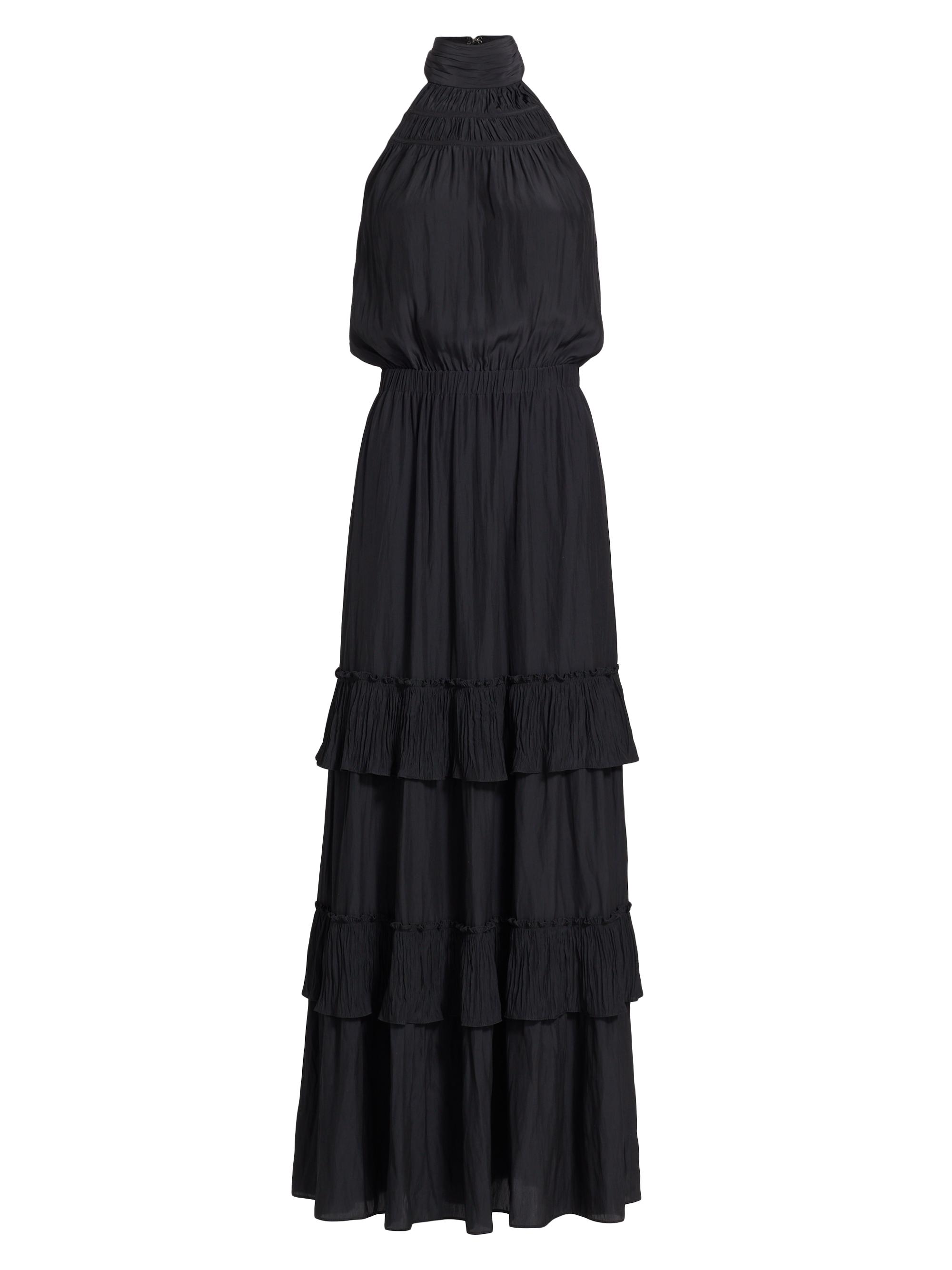 Ramy Brook Women's Genevive Tiered Halter Maxi Dress - Black