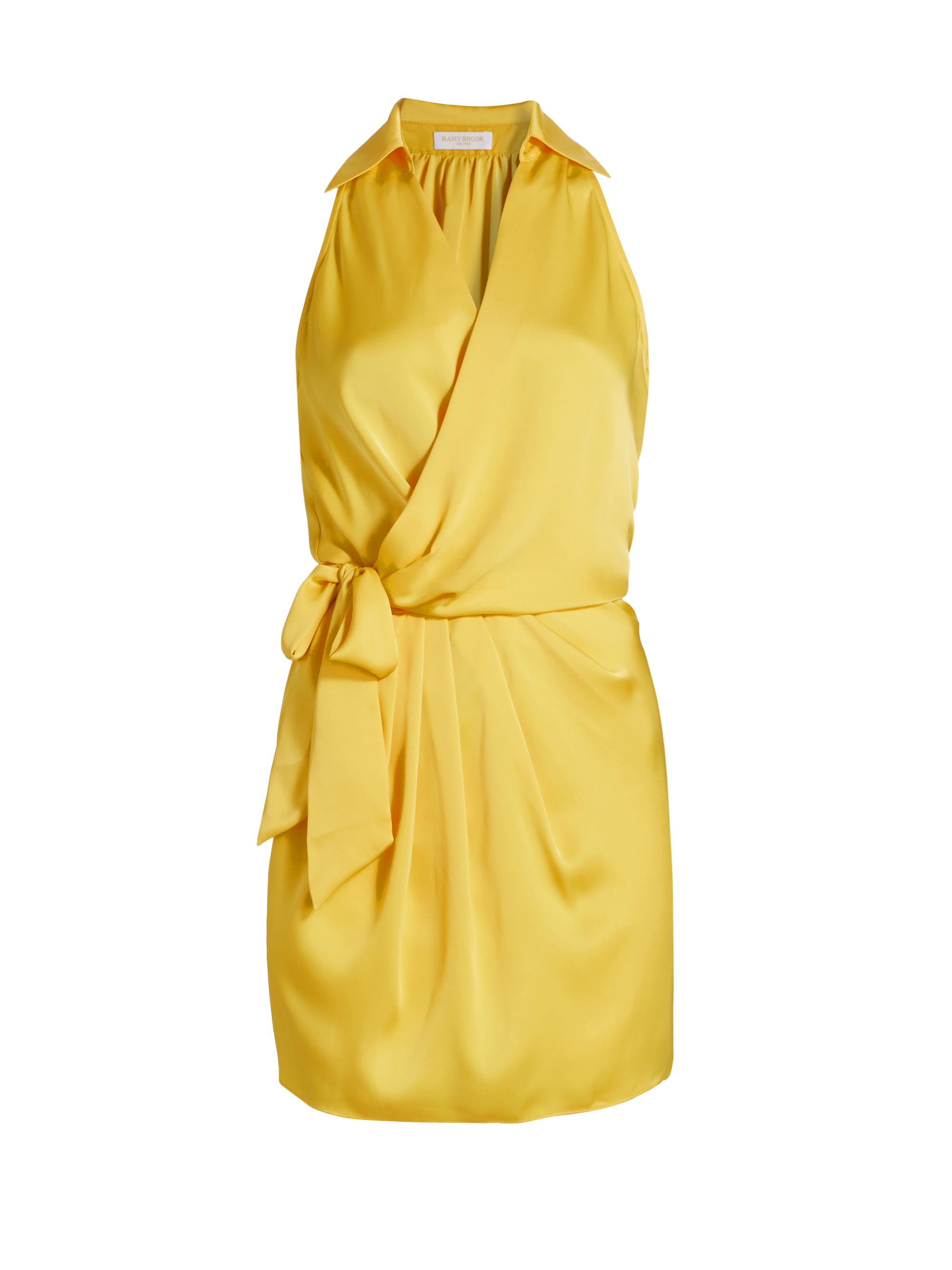 Ramy Brook Women's Nettie V-Neck Minidress - Bright Lemon