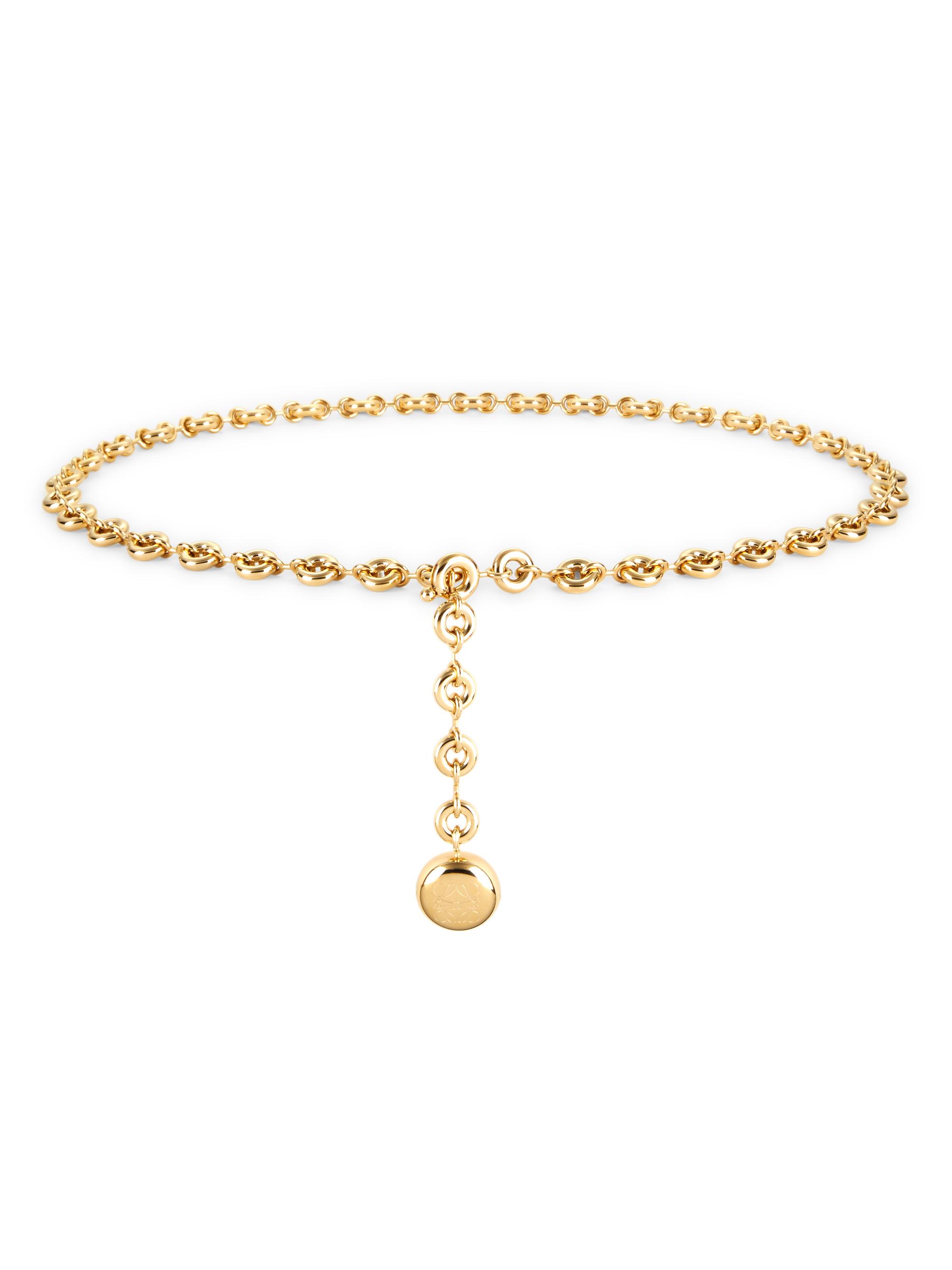LOEWE Women's Donut Chain Belt - Gold