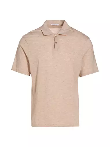 Cotton-Blend Short-Sleeve Polo Shirt