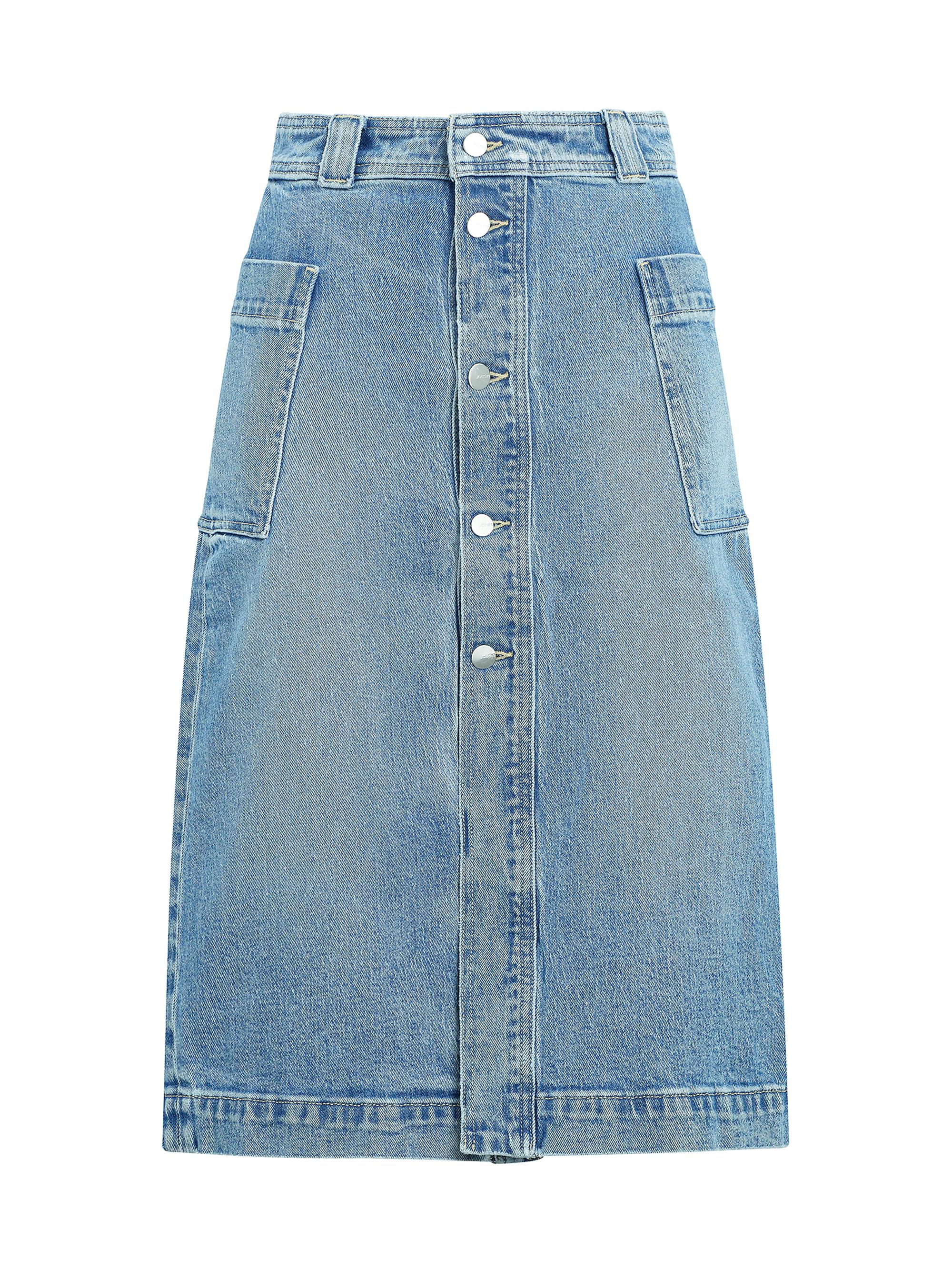 Joe's Jeans The Phoebe Denim Midi-Skirt Saks Fifth Avenue