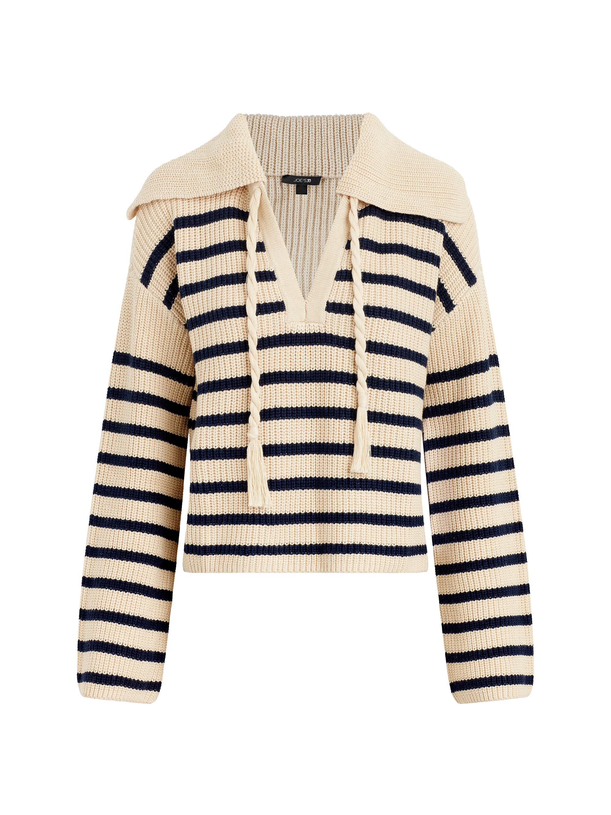 Joe's Jeans Women's The Sloane Striped Popover Sweater - Brenton Stripe