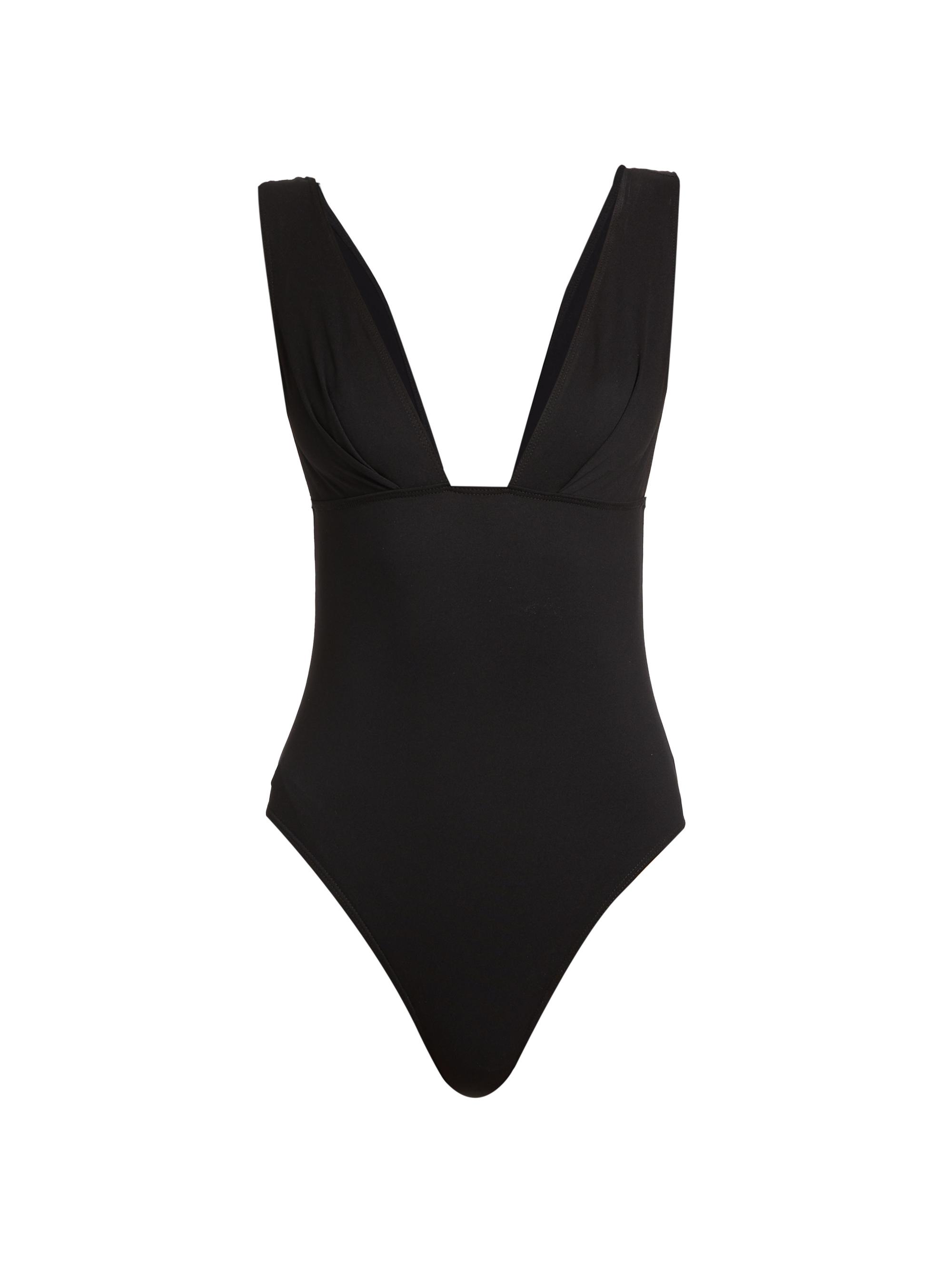 A.L.C. Women's Cora Plunge One-Piece Swimsuit - Black