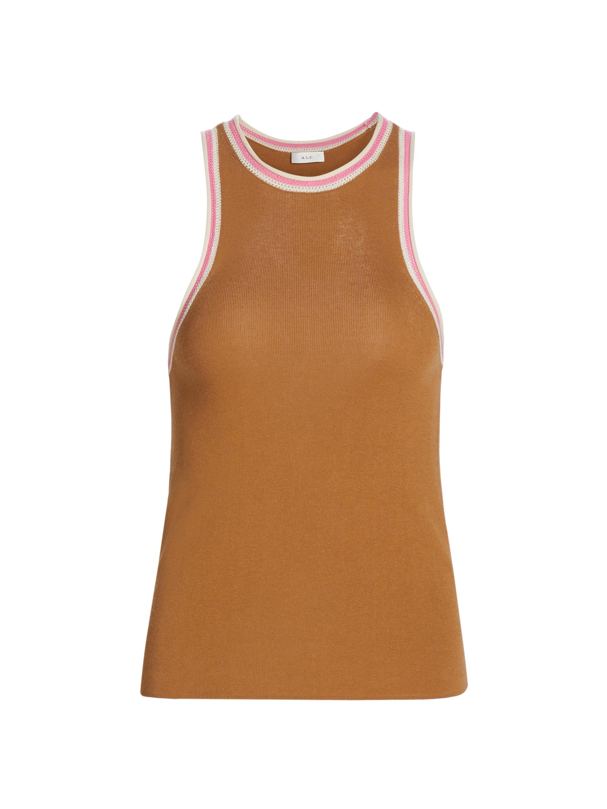 A.L.C. Women's Nelly Cotton Blend Tank Top - Deep Honey