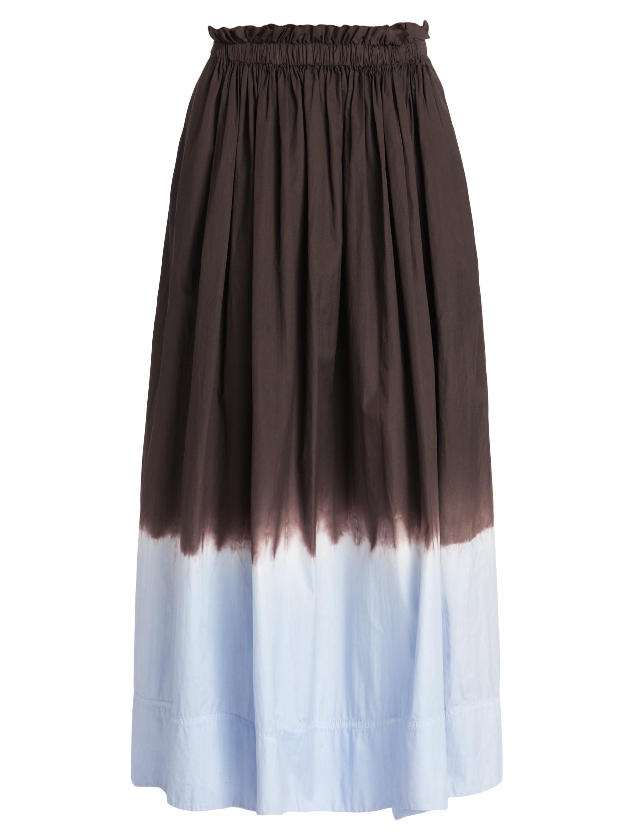A.L.C. Women's Gina Dip-Dyed Cotton Midi-Skirt - Sky Blue Fudge