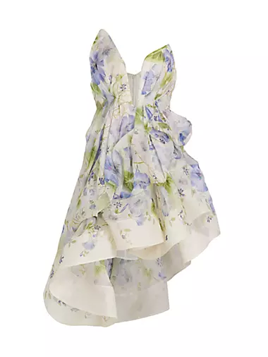 Natura Strapless Linen & Silk Dress