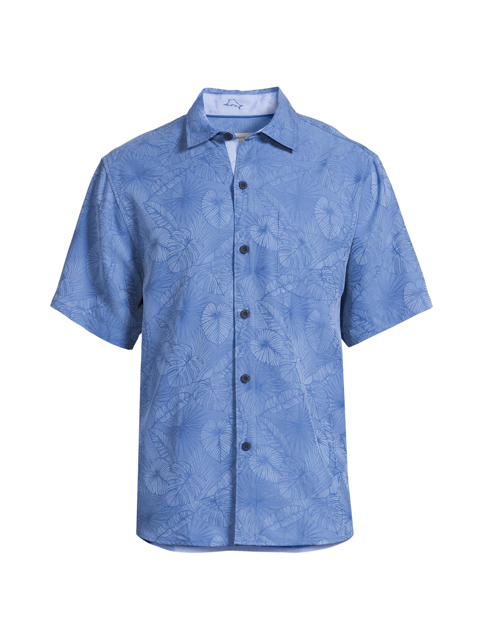 Tommy Bahama Men's Coconut Point Keep It Frondly Button-Front Shirt - Bright Cobalt