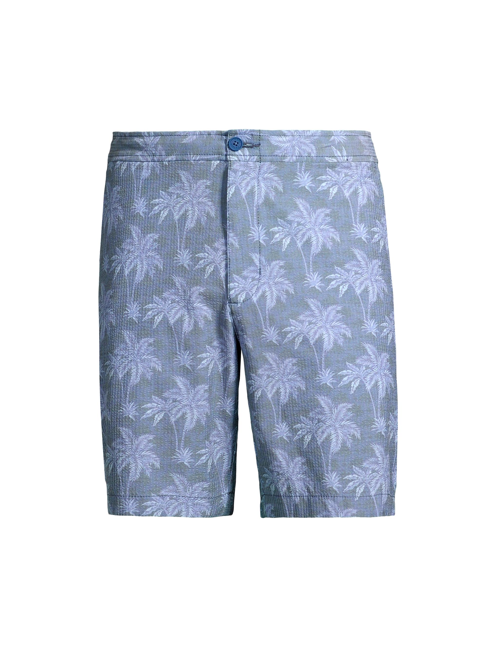 Tommy Bahama Men's Nova Wave Palm Cotton-Blend Shorts - Dockside Blue