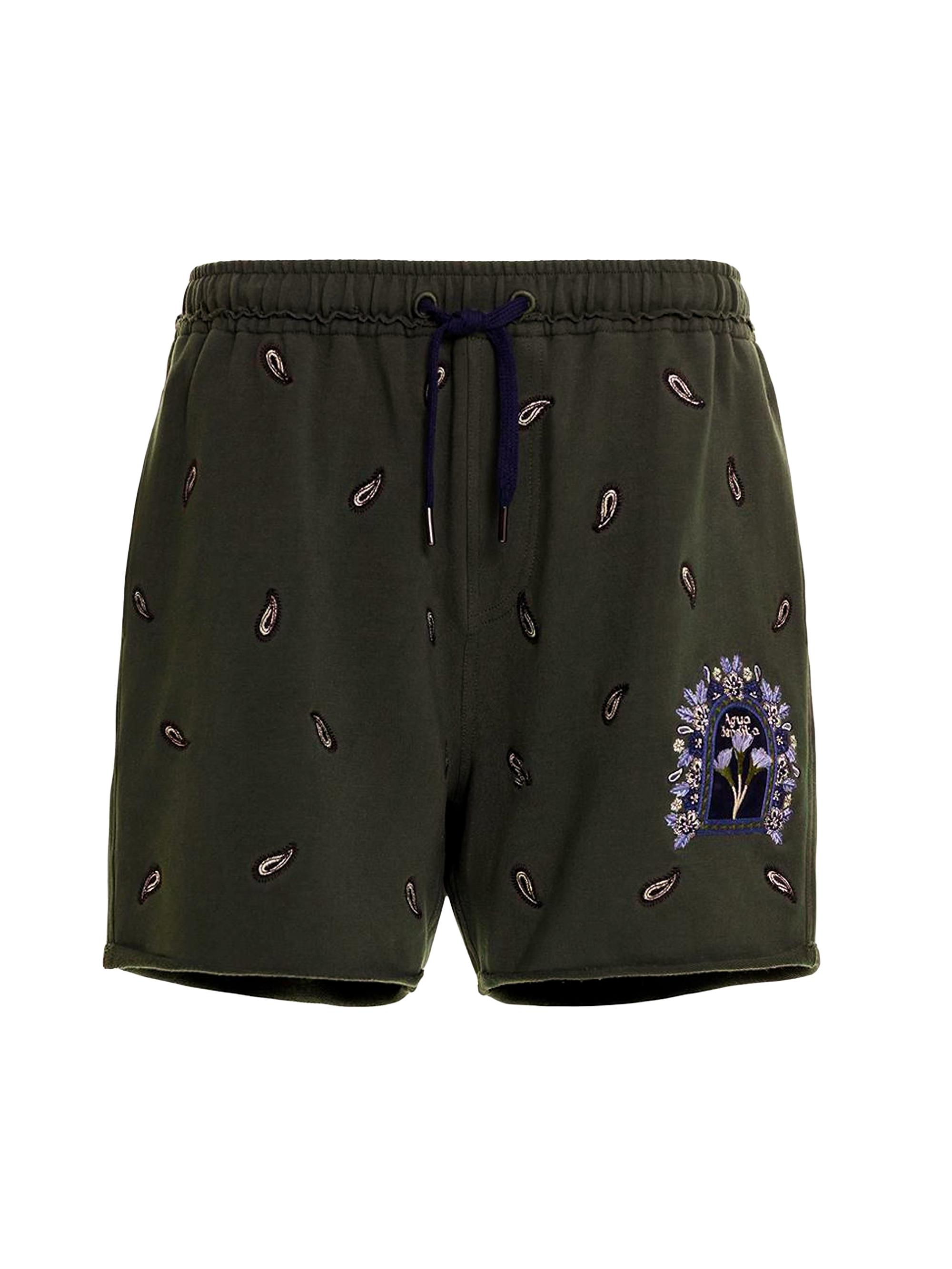 Agua Bendita Men's Returning To The Roots Cece Cipres Embroidered Shorts