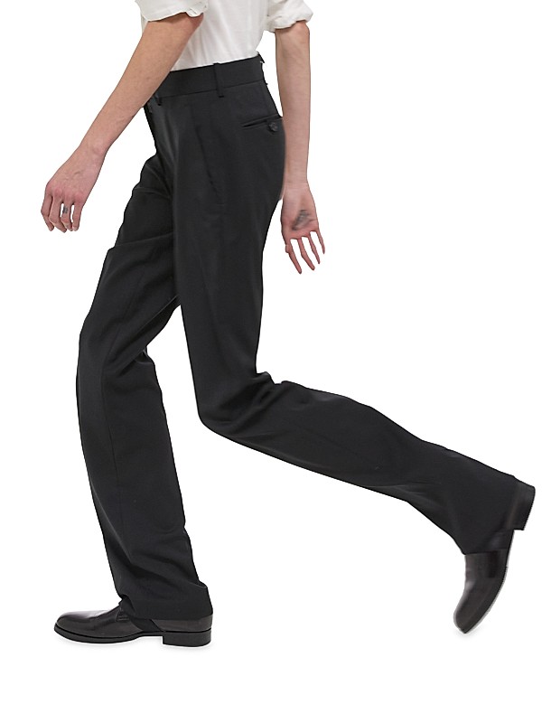 Shop Helmut Lang Wool Straight-Leg Pants | Saks Fifth Avenue Shop Helmut Lang Wool Straight-Leg Pants | Saks Fifth Avenue