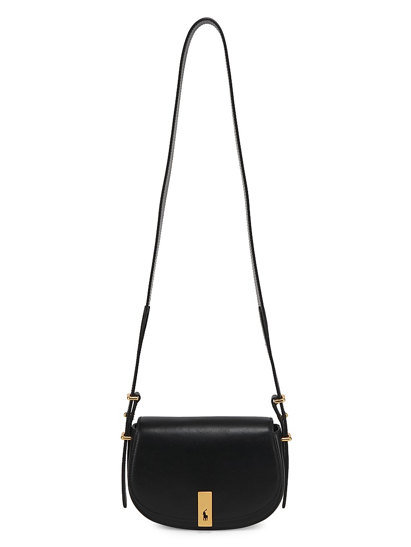 Shop Polo Ralph Lauren Mini ID Leather Saddle Bag | Saks Shop Polo Ralph Lauren Mini ID Leather Saddle Bag | Saks