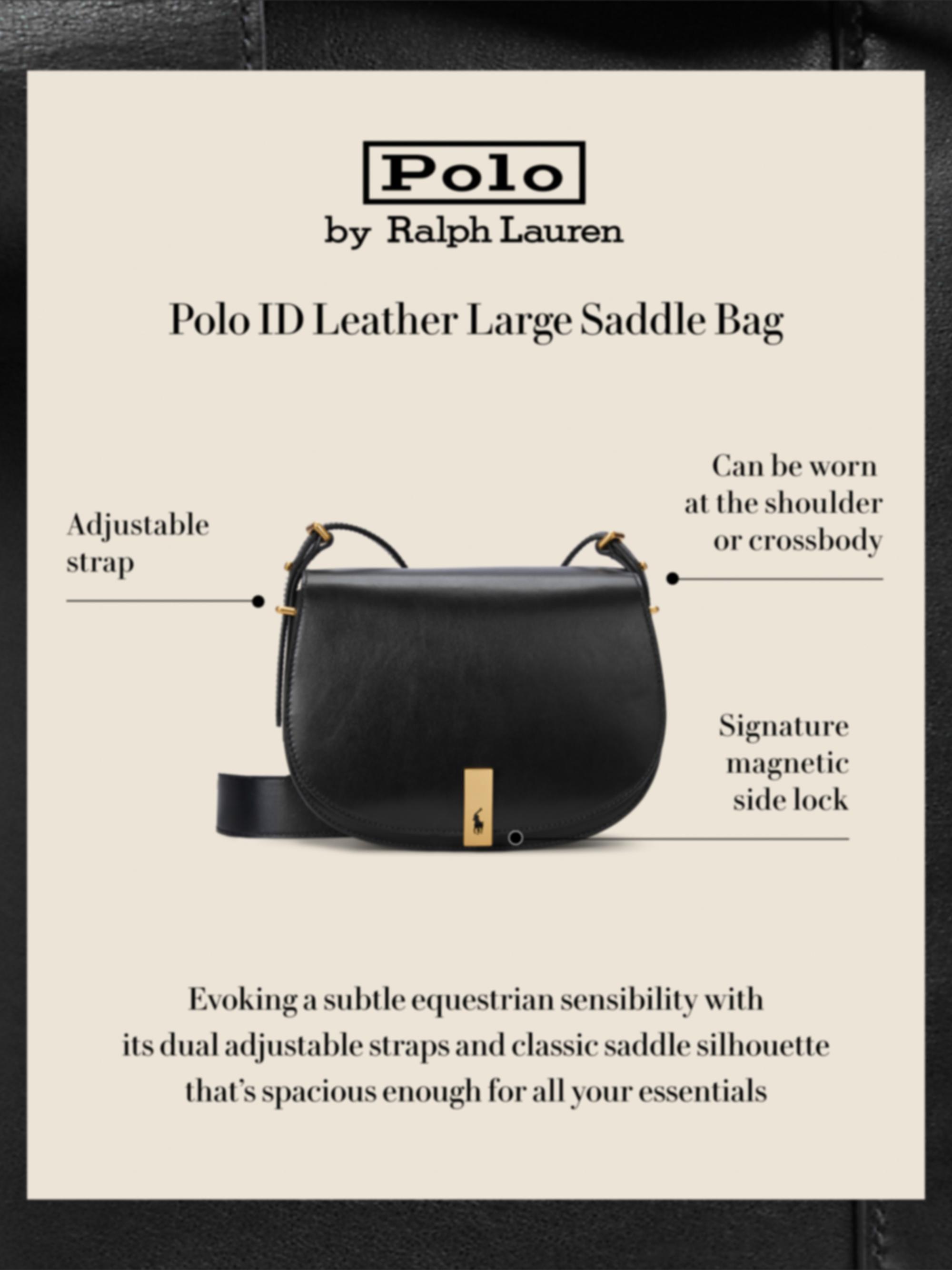 Polo Ralph Lauren Mini ID Leather Saddle Bag | Saks Fifth Avenue