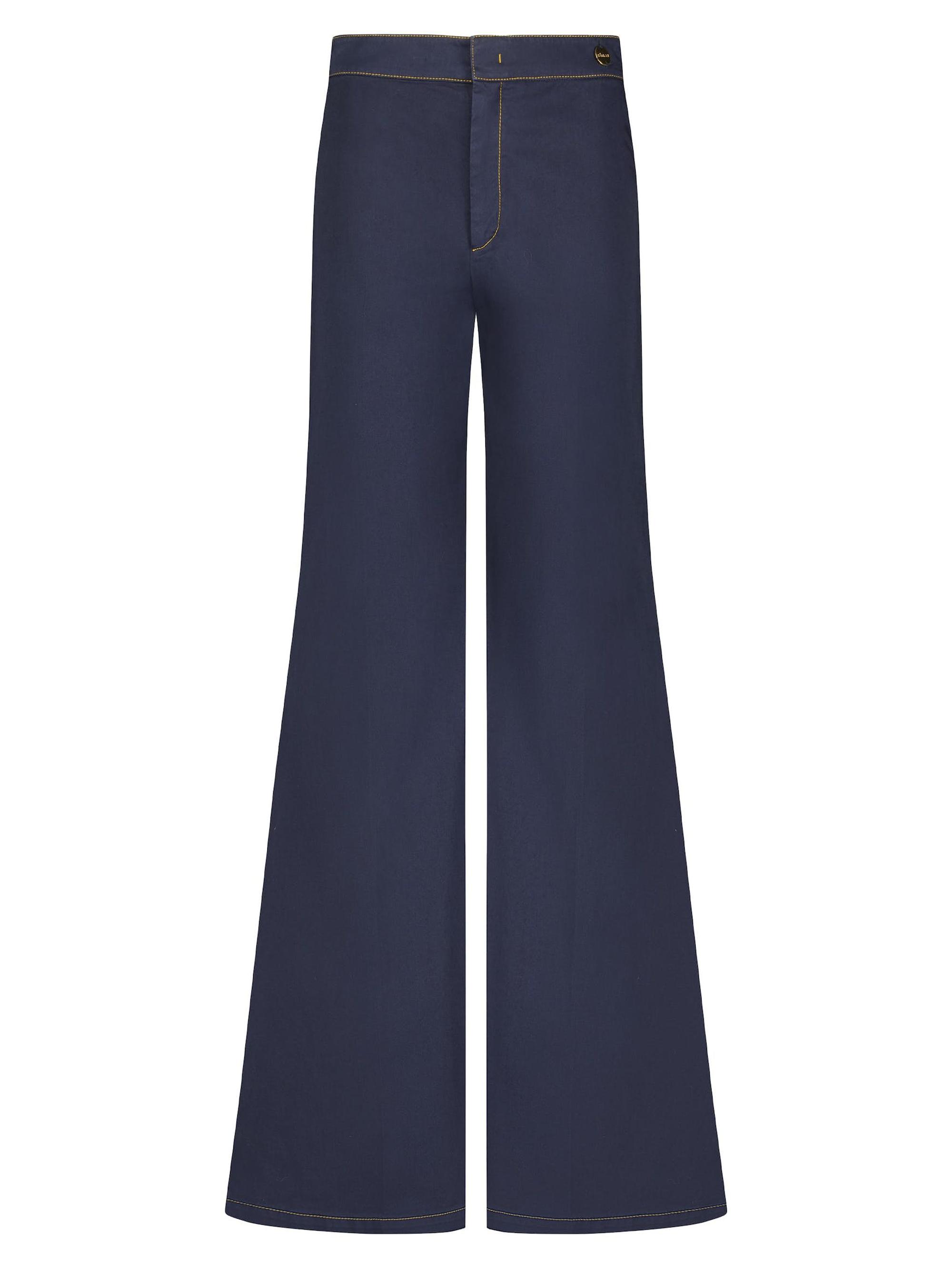 Callas Milano Women's Jane Cotton Stretch Flare Trousers - Navy