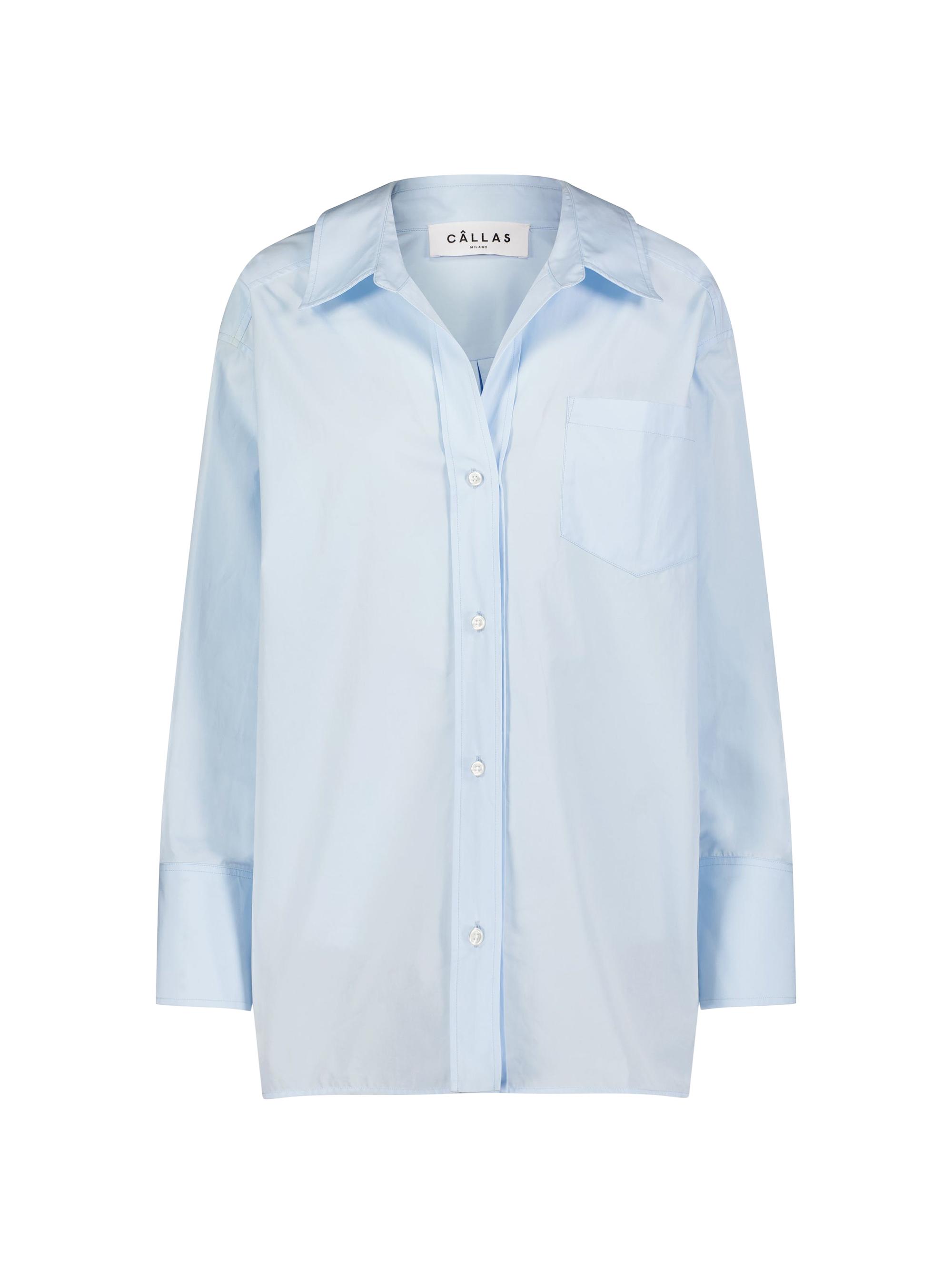 Callas Milano Women's Petra - Boyfriend Oversized Shirt - Blue