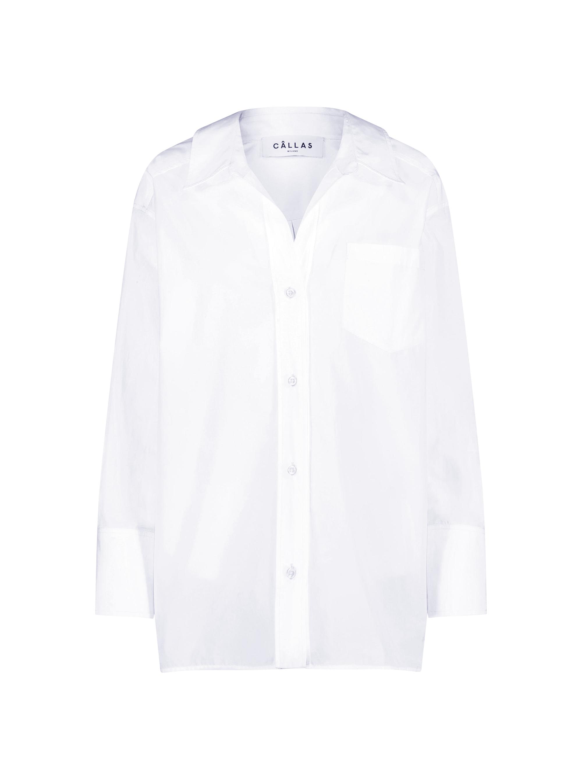 Callas Milano Women's Petra - Boyfriend Oversized Shirt - White