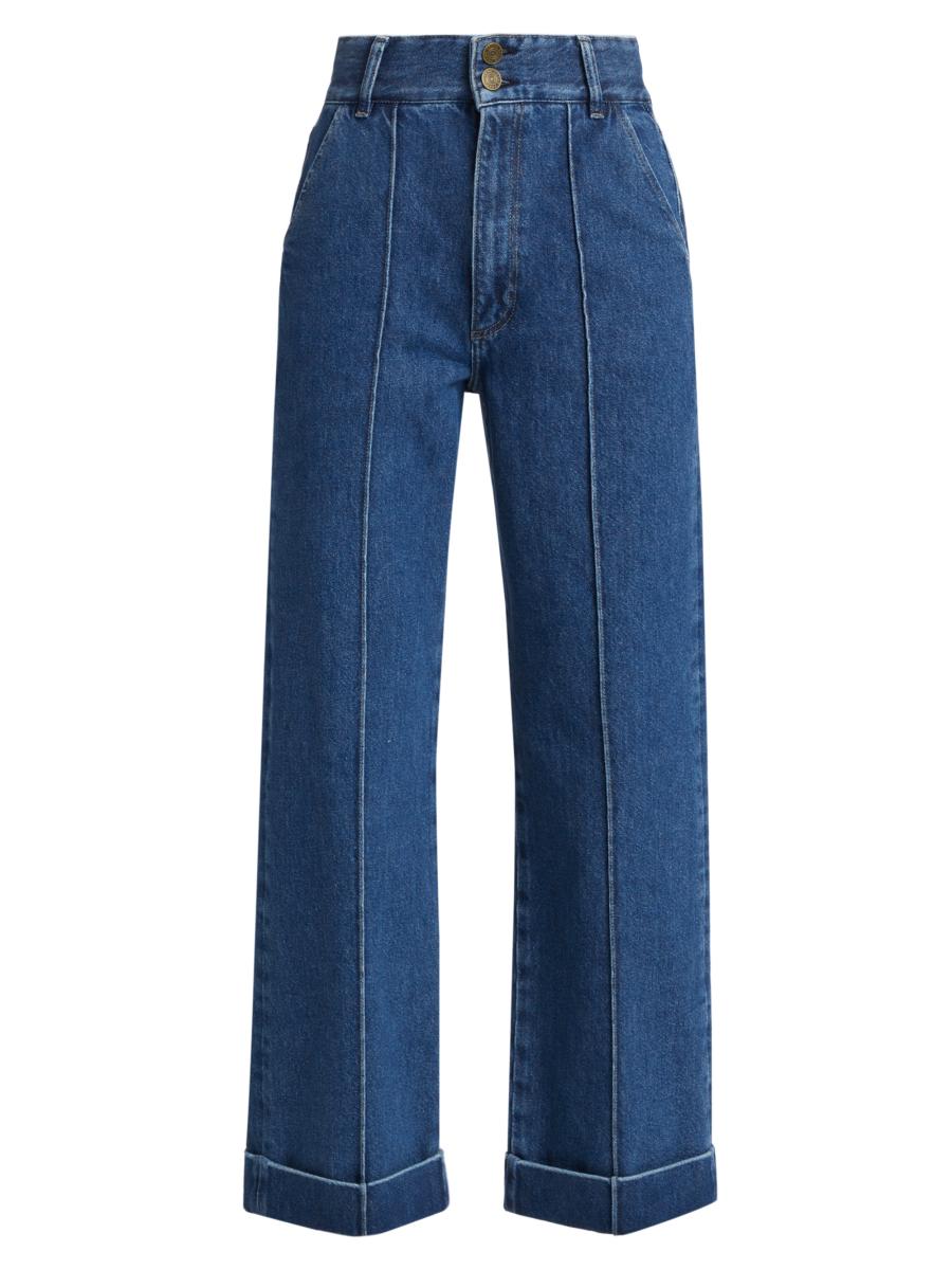 トレンドシルエット【RECTO】90s High-Rise Curved Leg ジーンズ トレンドシルエット【RECTO】90s High-Rise Curved Leg ジーンズ