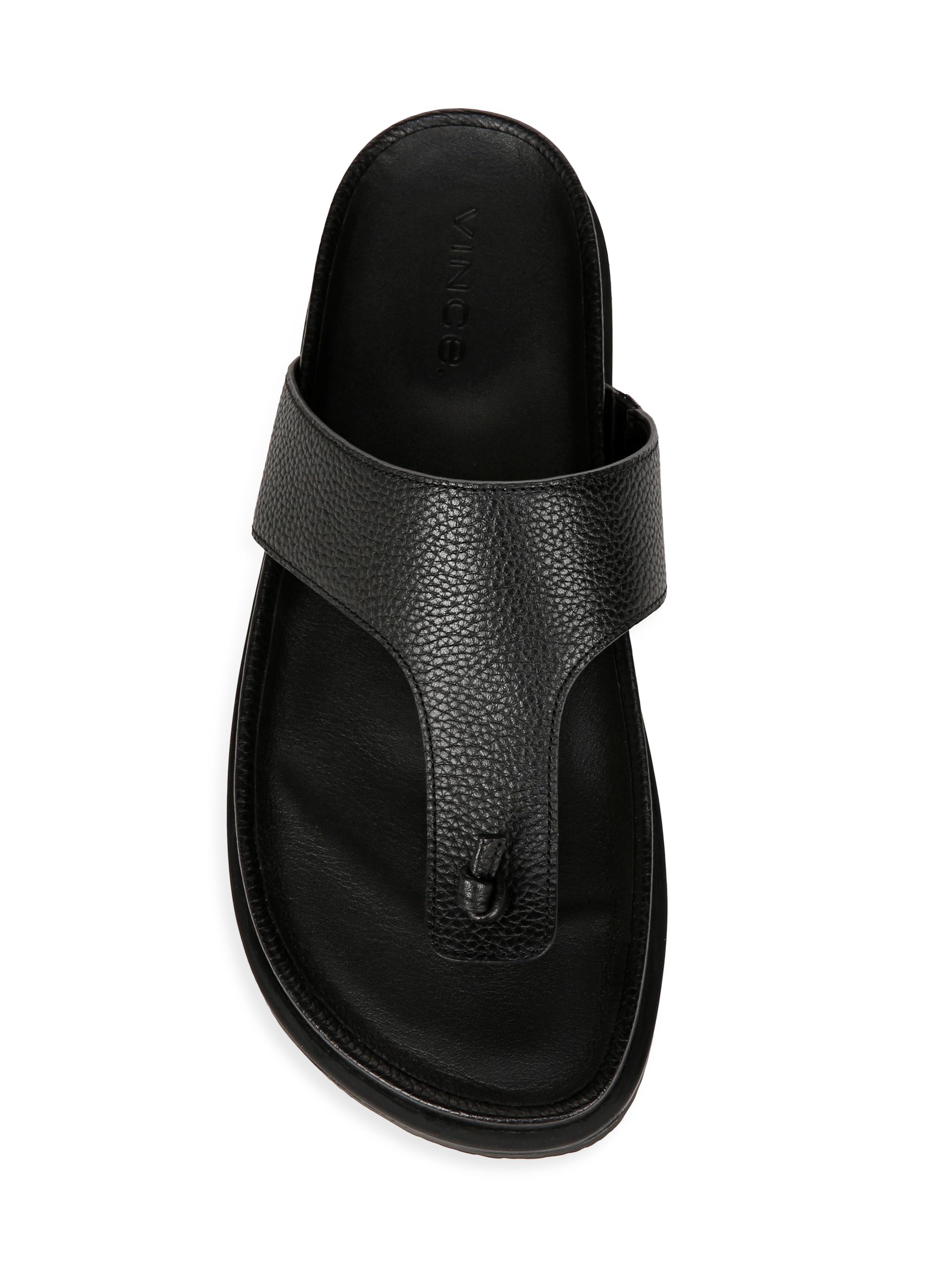VINCE Diego Leather Thong Sandals EU 42.5 - US 9 Vince Diego Leather Thong Sandals | Saks Fifth Avenue main image 2