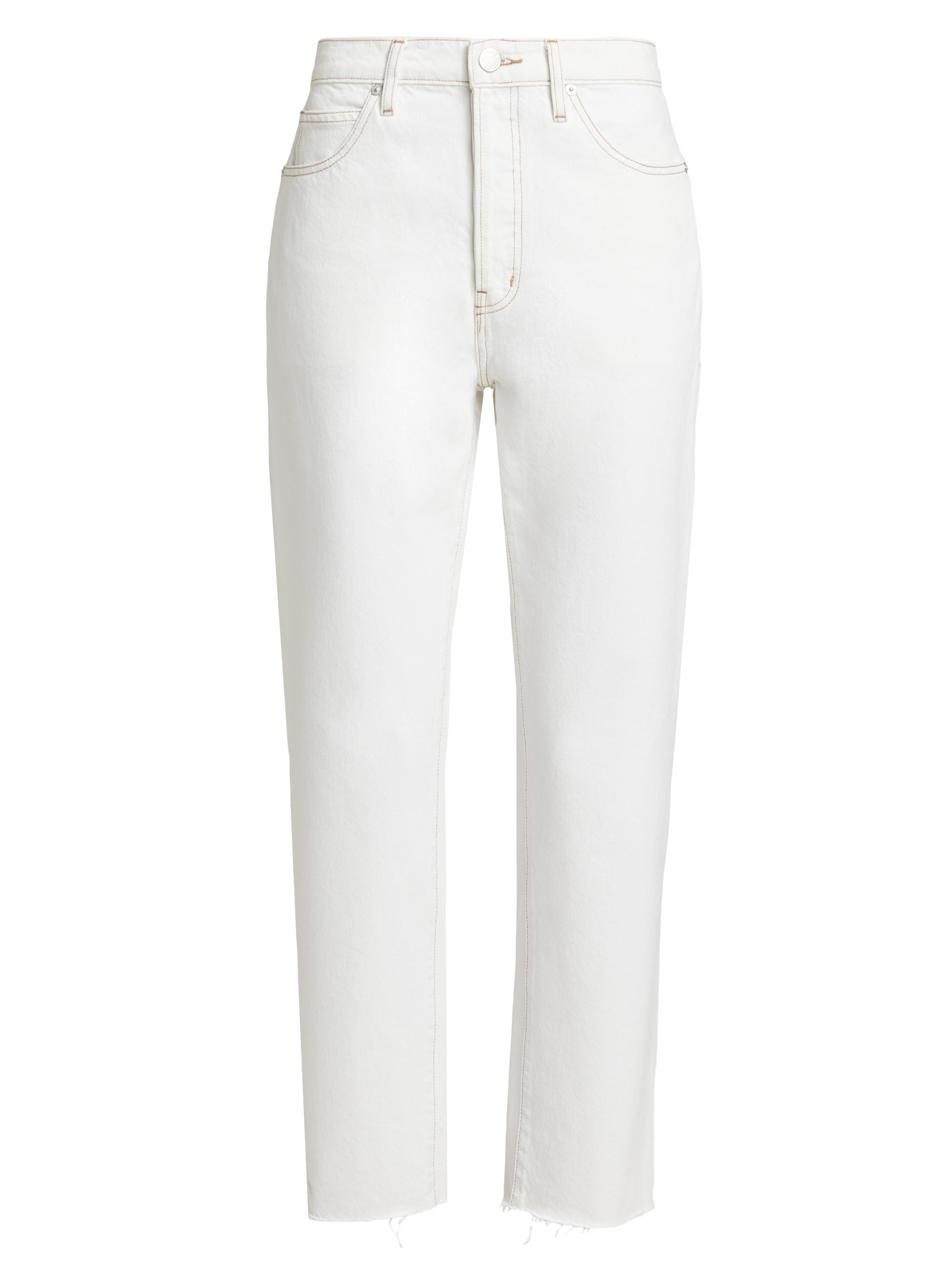 Frame Women's Le Mec High-Rise Tapered Jeans - Au Natural Clean