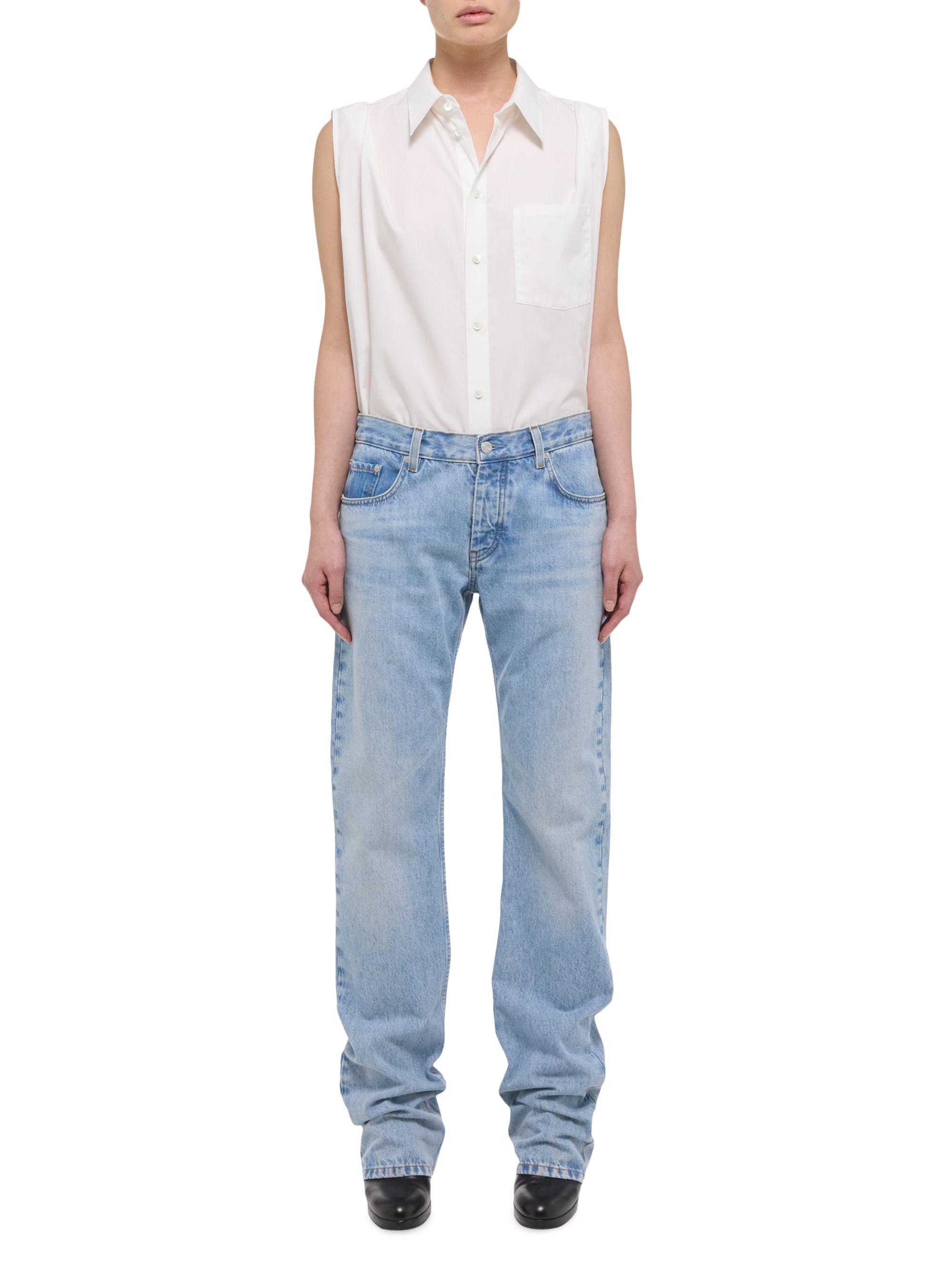 Helmut Lang Women's Washed Straight-Leg Jeans - Light Indigo