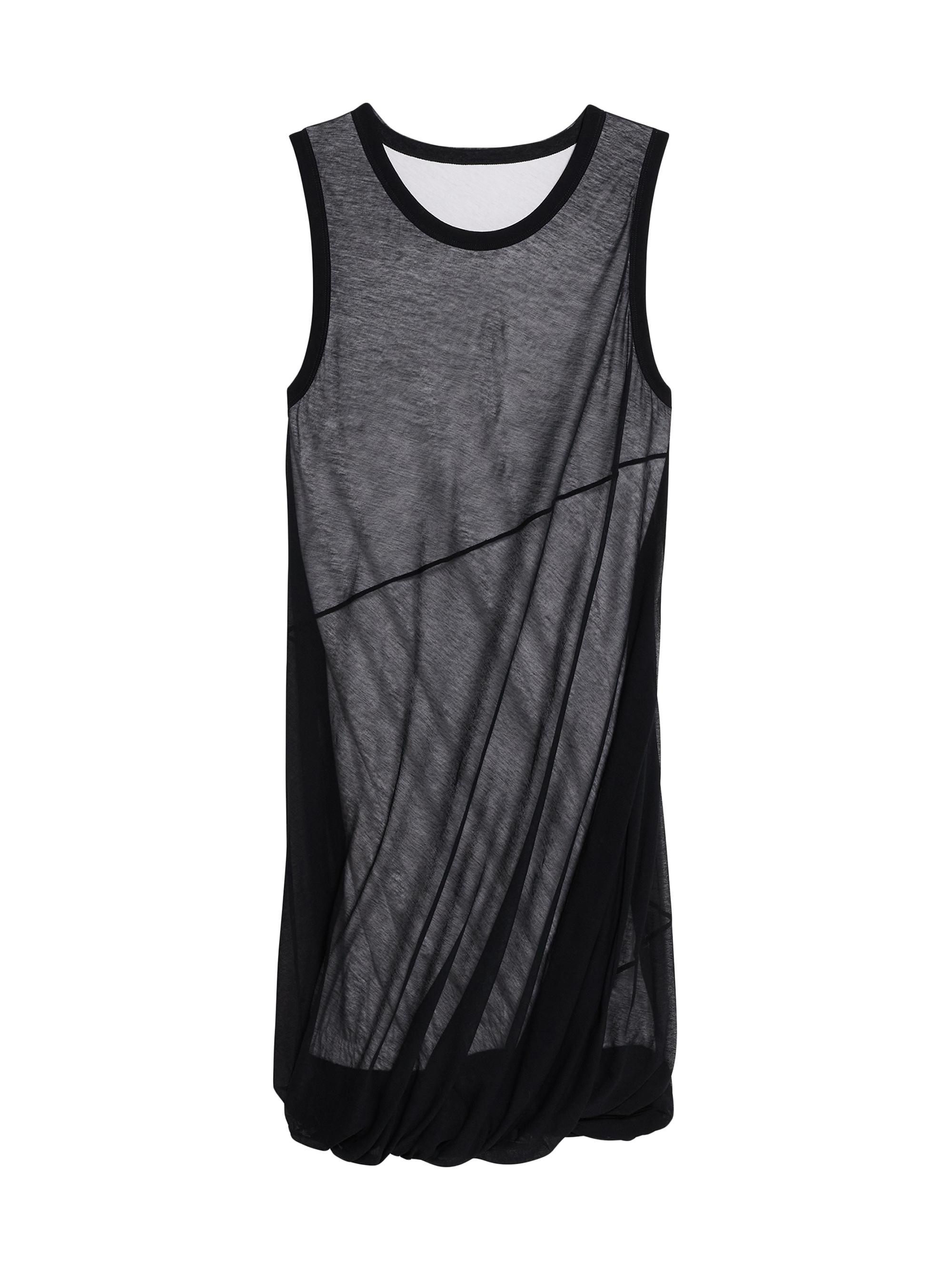 Helmut Lang Women's Jersey Bubble-Hem Minidress - Black