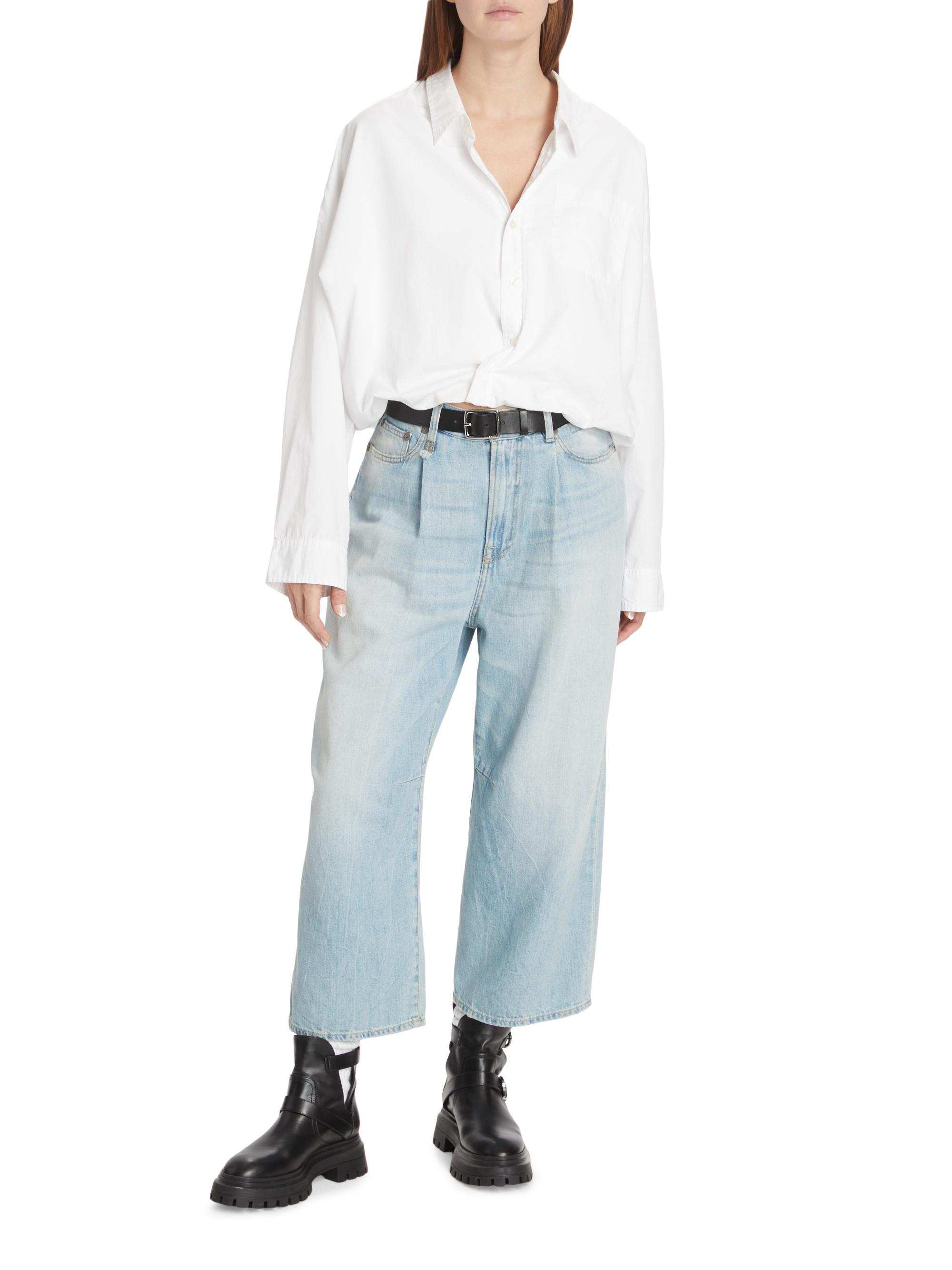 R13 Cotton Crossover Bubble Shirt | Saks Fifth Avenue